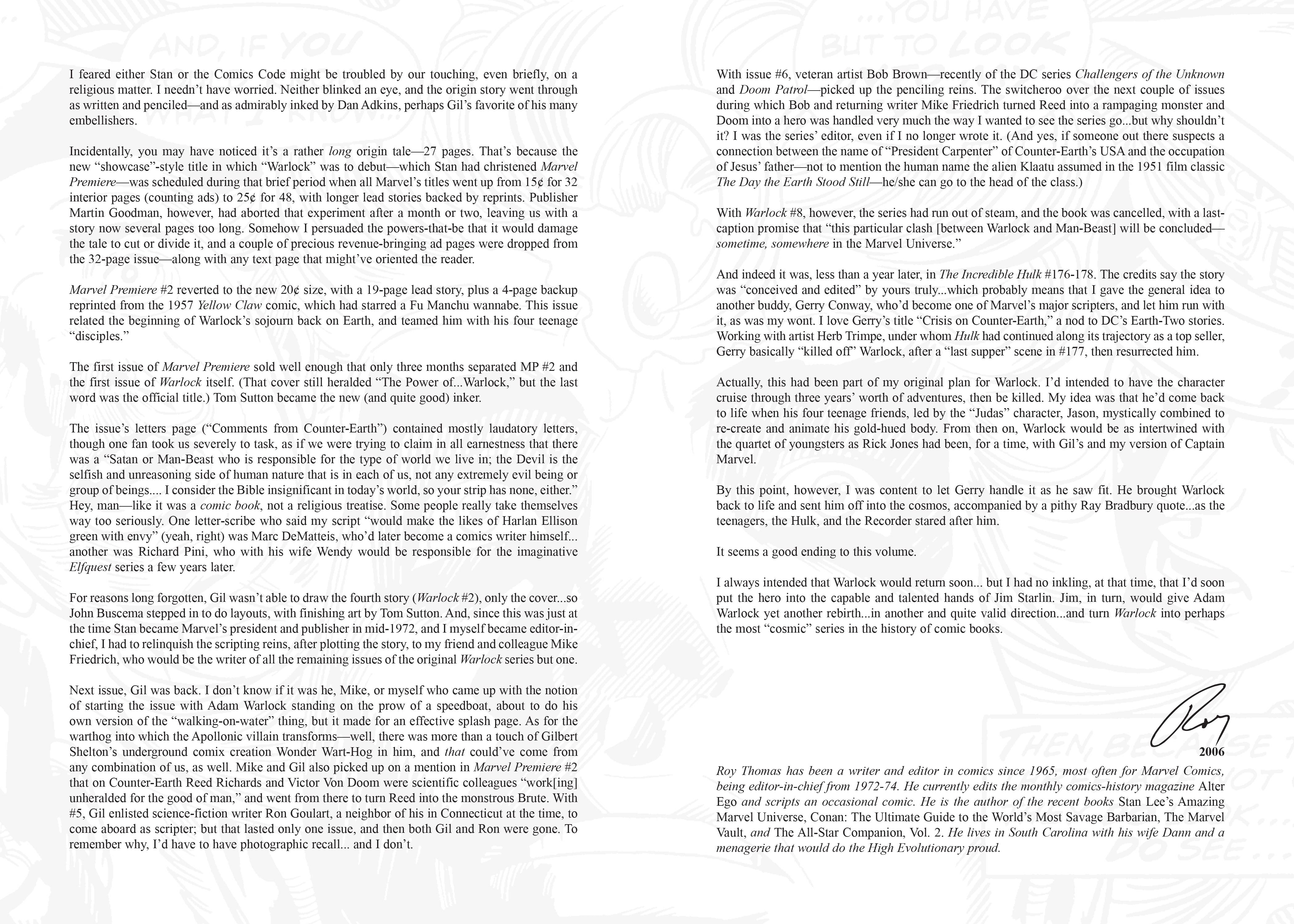 Read online Marvel Masterworks: Warlock comic -  Issue # TPB 1 (Part 1) - 6