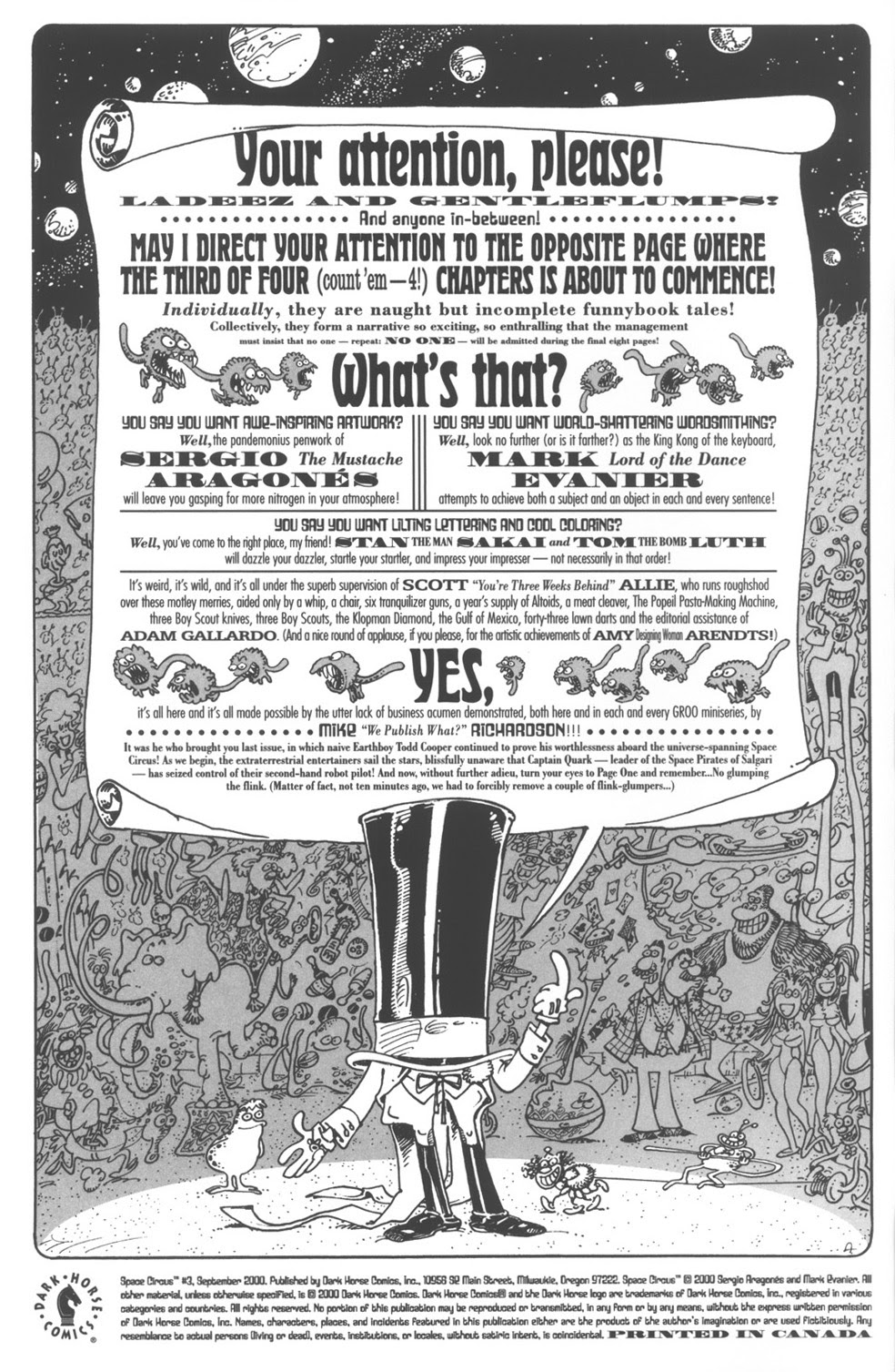 Read online Space Circus comic -  Issue #3 - 2