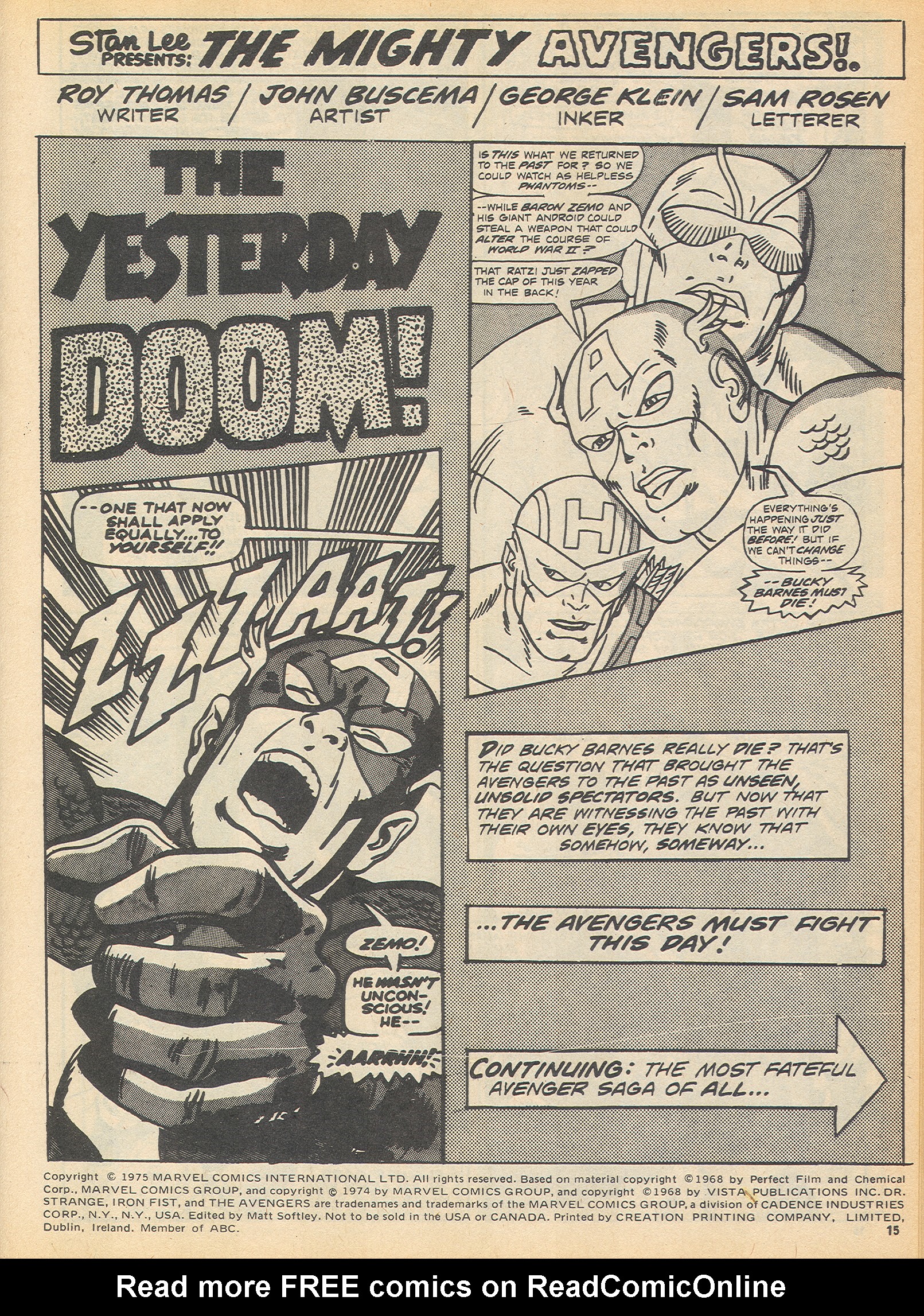 Read online The Avengers (1973) comic -  Issue #77 - 15