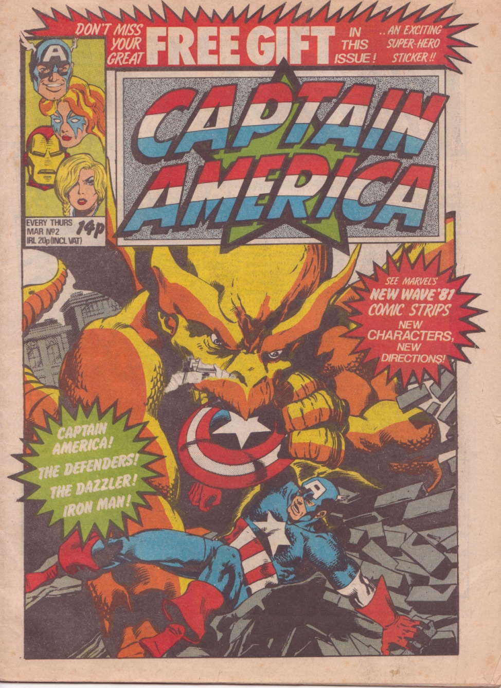 Read online Captain America (1981) comic -  Issue #2 - 1