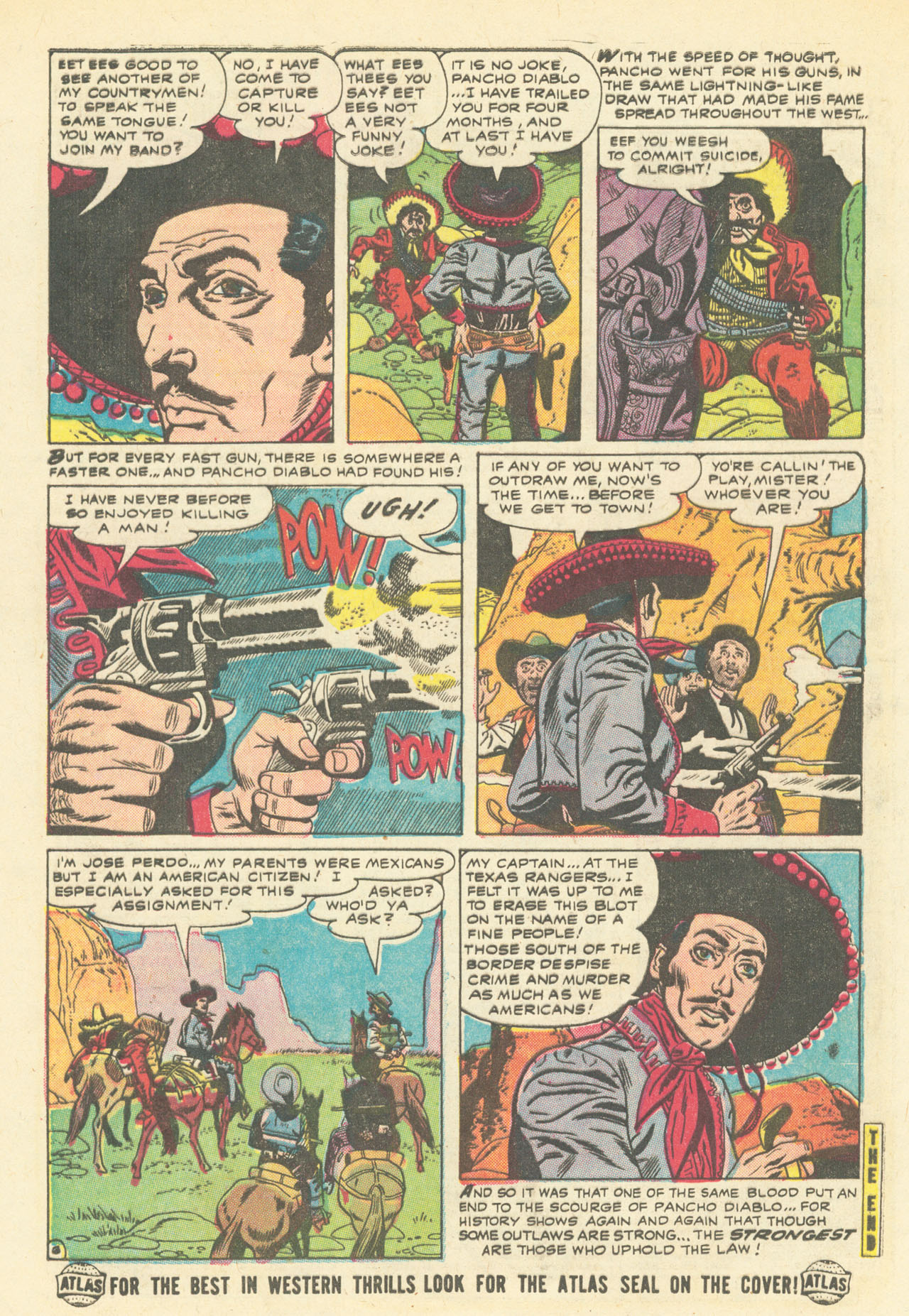 Read online Western Outlaws (1954) comic -  Issue #7 - 8