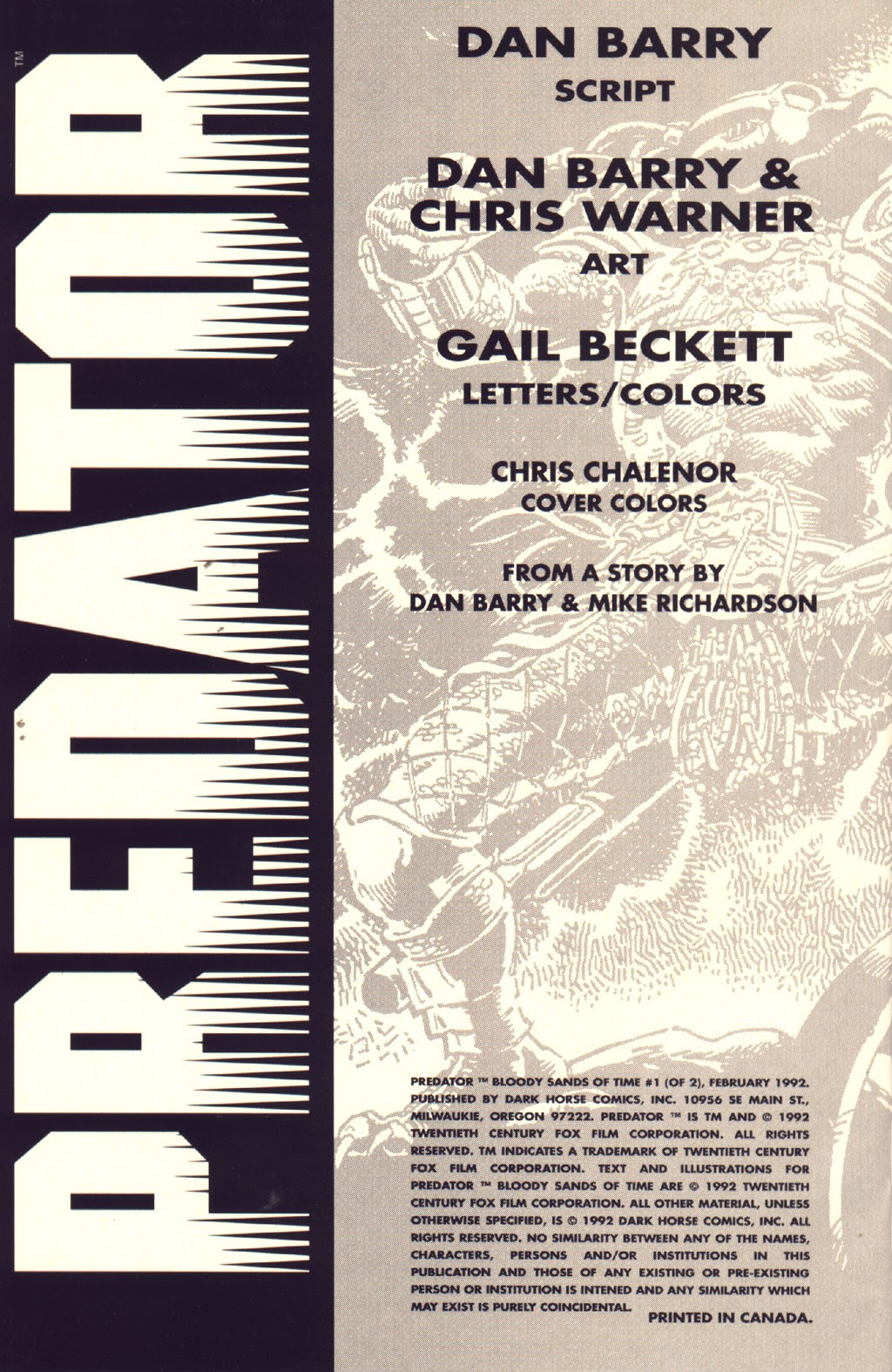 Read online Predator: The Bloody Sands of Time comic -  Issue #1 - 2