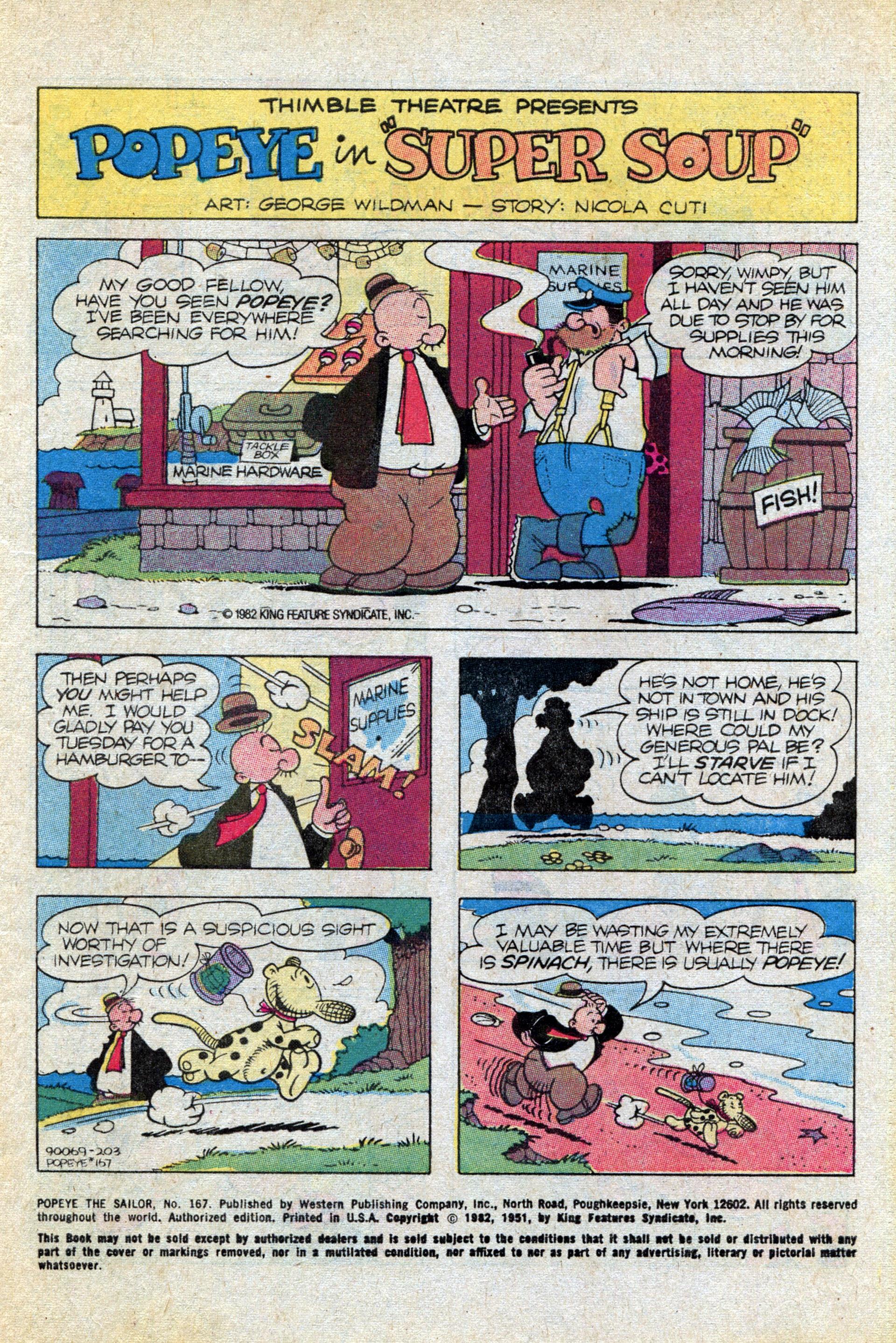 Read online Popeye (1948) comic -  Issue #167 - 3