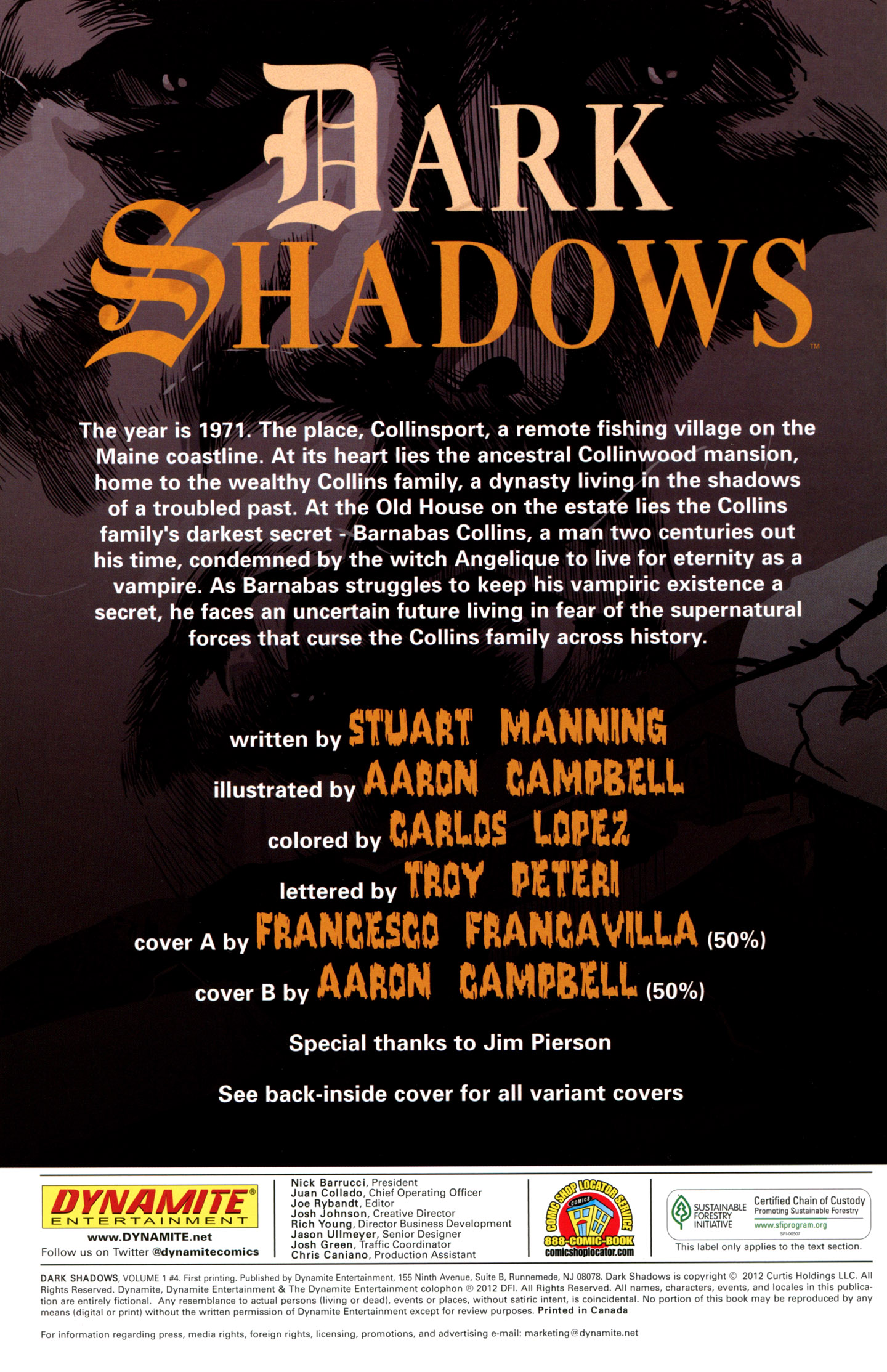 Read online Dark Shadows comic -  Issue #4 - 2