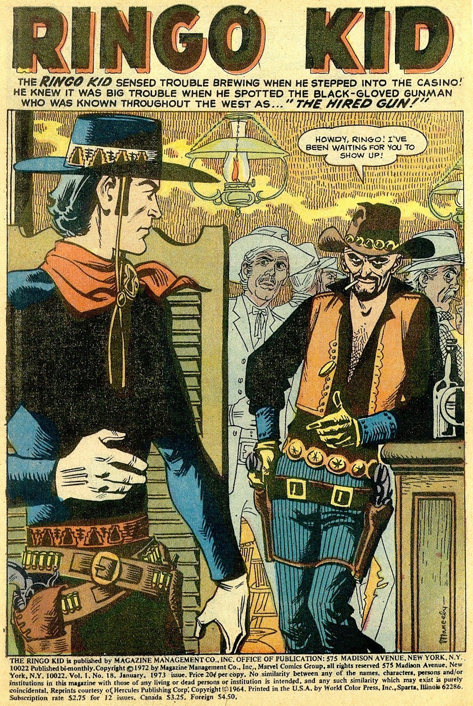 Read online Ringo Kid (1970) comic -  Issue #18 - 2