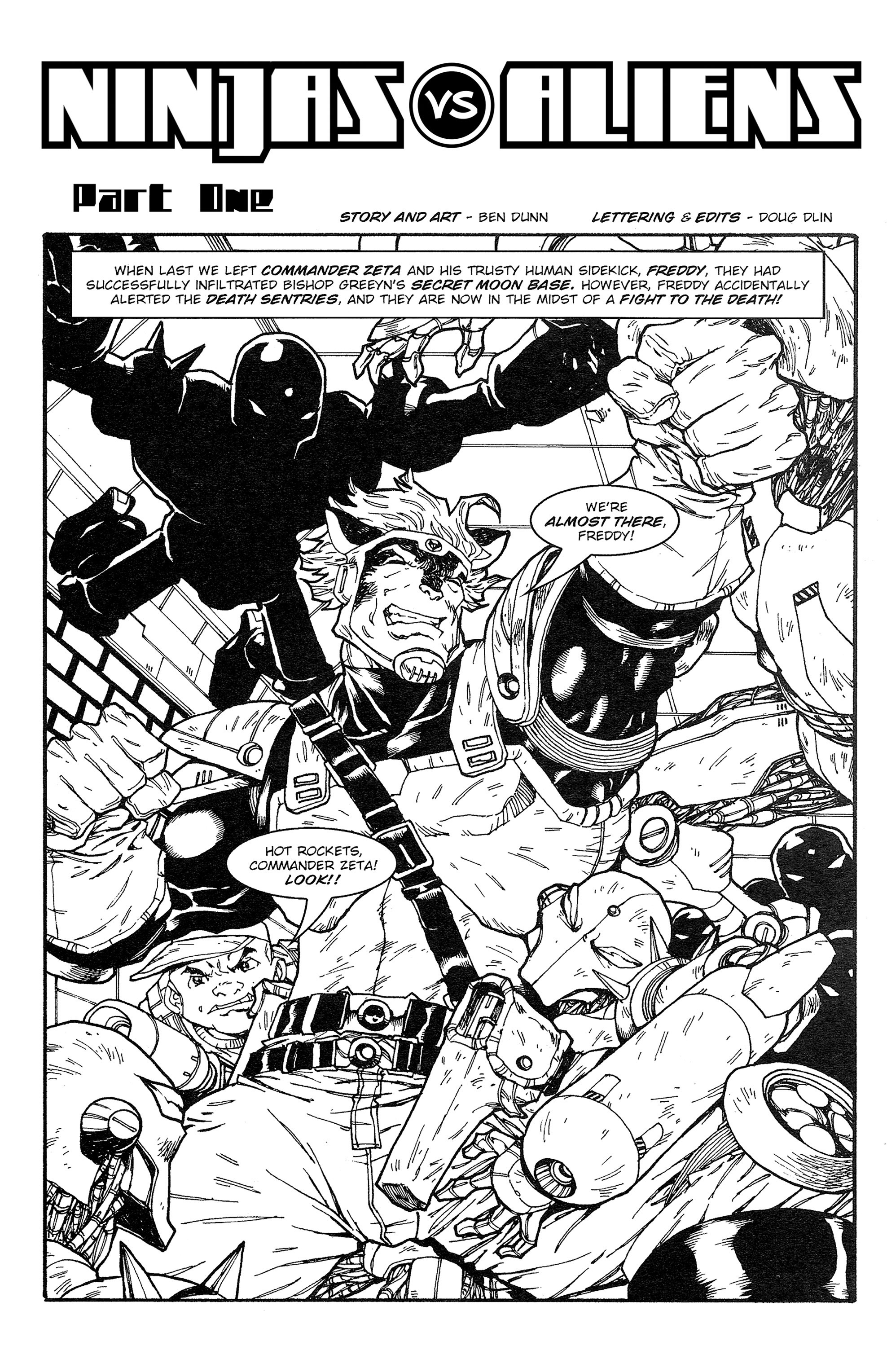 Read online Ninjas vs. Aliens comic -  Issue #1 - 3