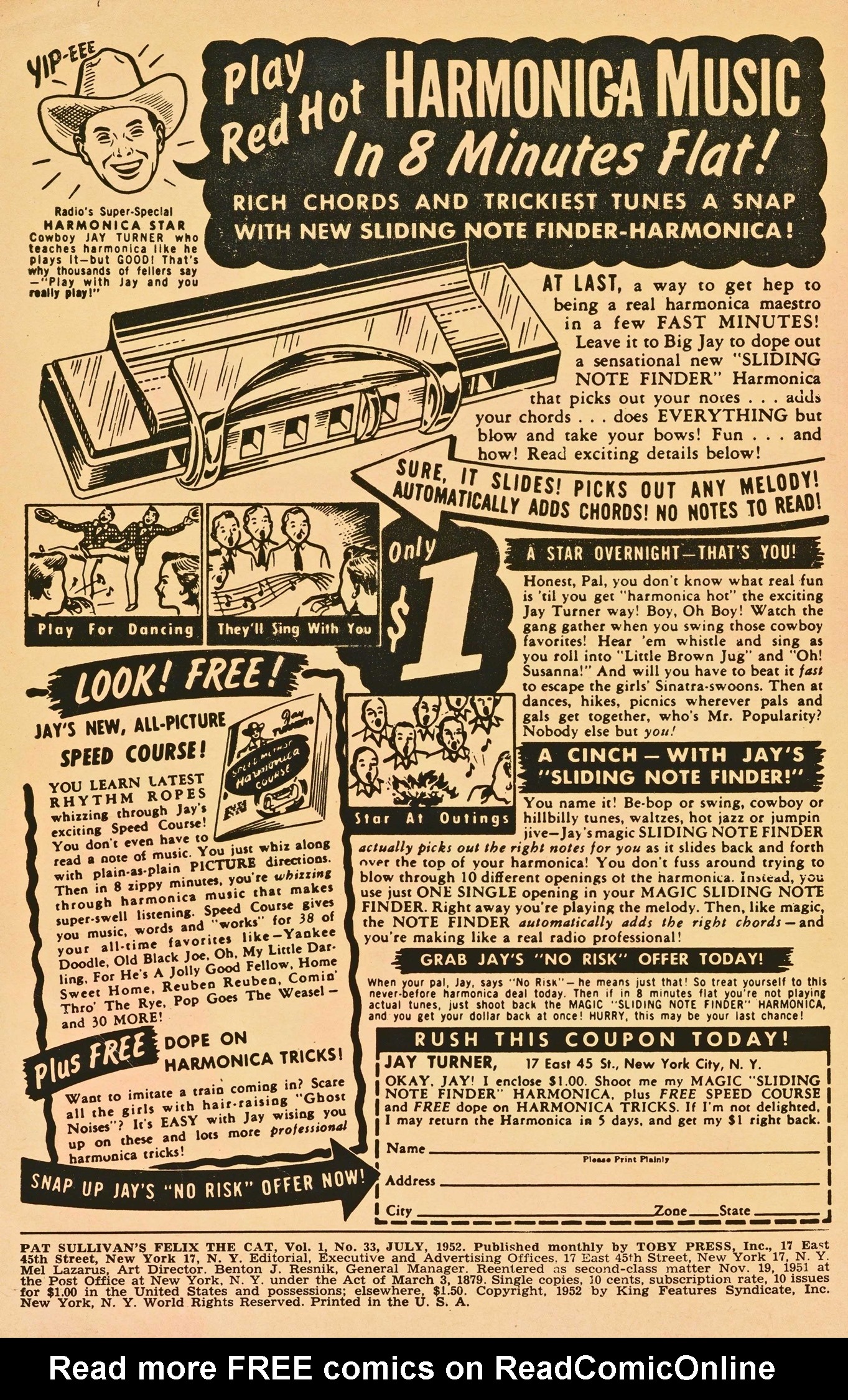 Read online Felix the Cat (1951) comic -  Issue #33 - 2