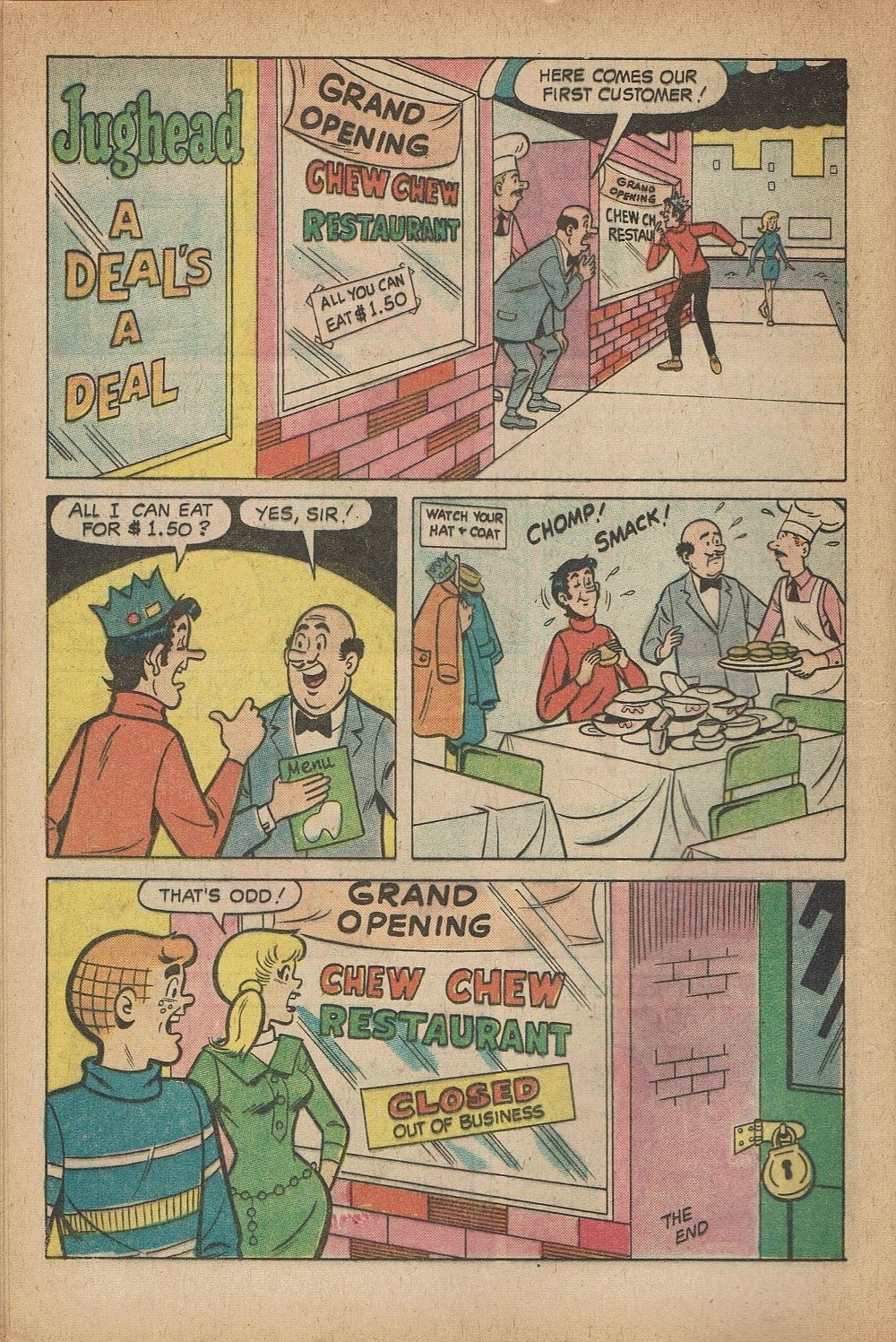 Read online Jughead's Jokes comic -  Issue #29 - 16