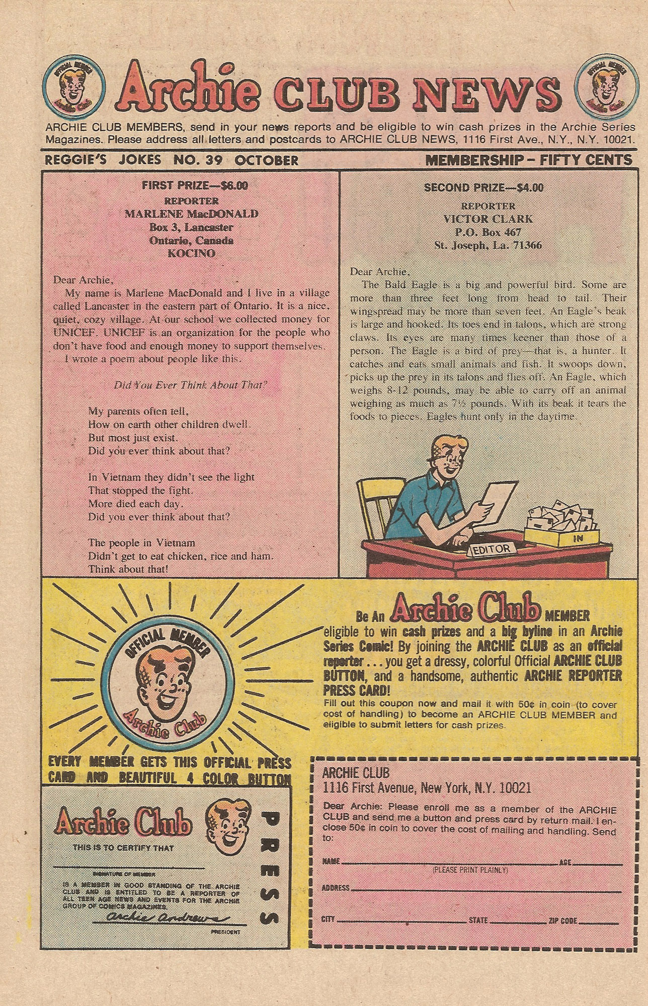 Read online Reggie's Wise Guy Jokes comic -  Issue #39 - 26