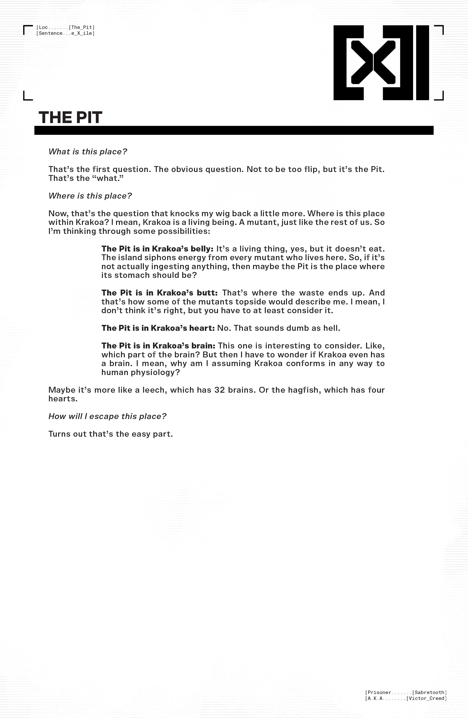 Read online Sabretooth (2022) comic -  Issue #1 - 6