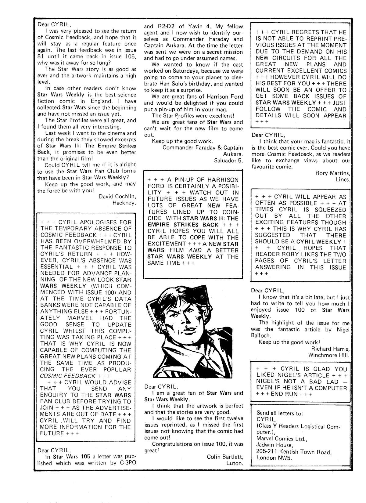 Read online Star Wars Weekly comic -  Issue #113 - 15