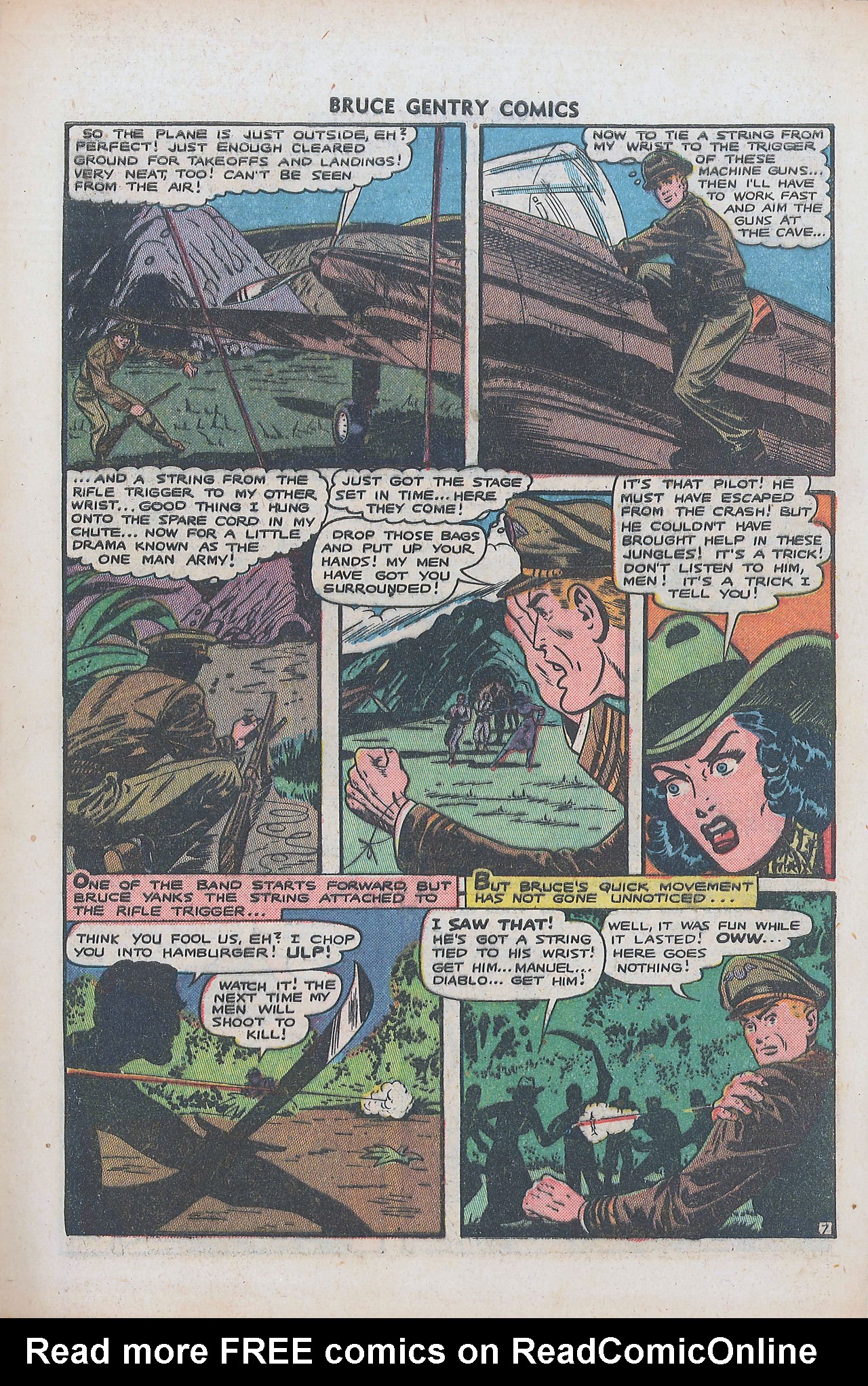Read online Bruce Gentry comic -  Issue #6 - 9