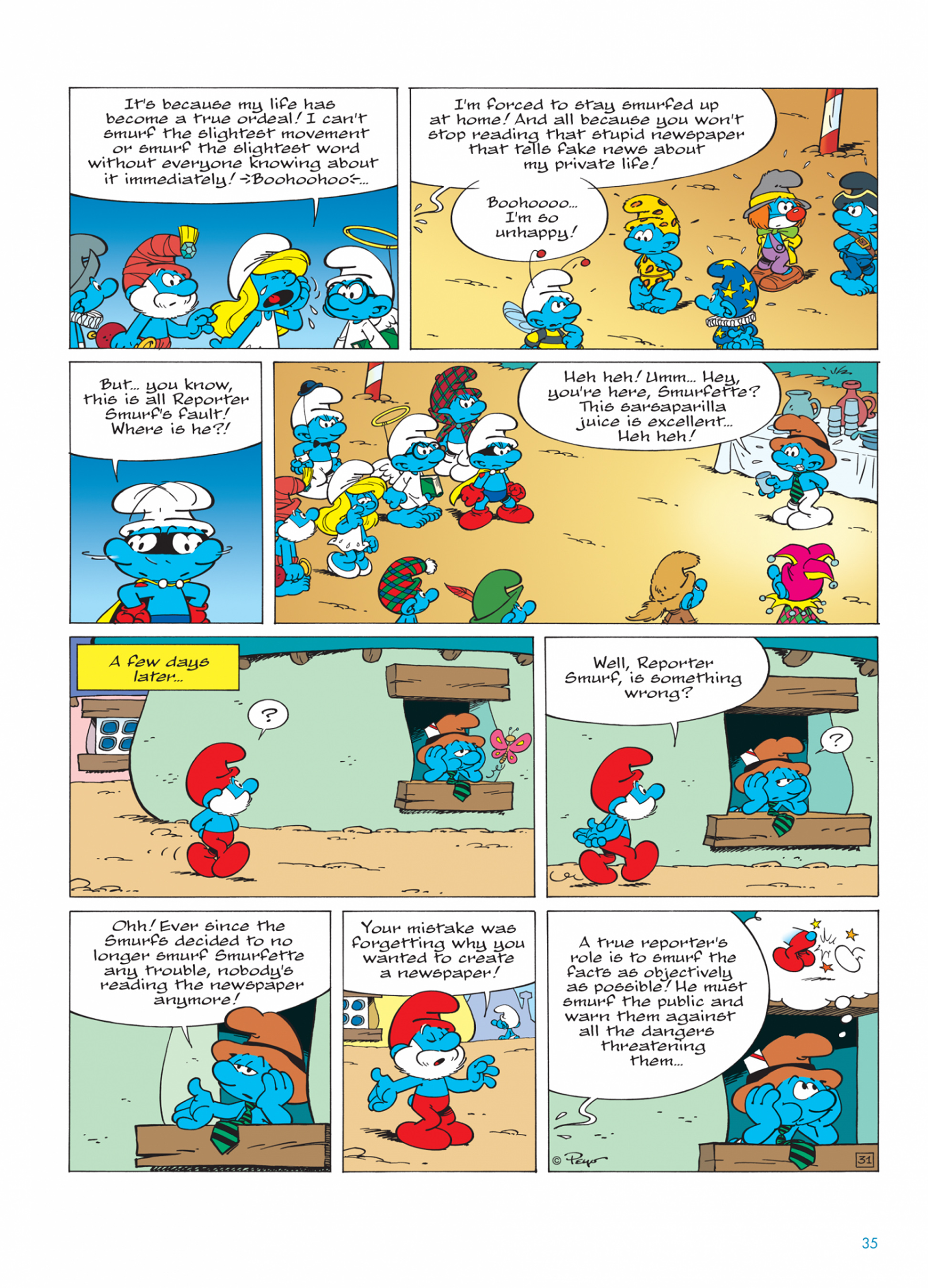 Read online The Smurfs comic -  Issue #24 - 35