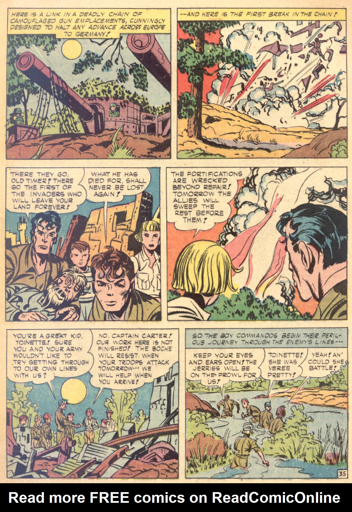 Read online Boy Commandos comic -  Issue #4 - 36