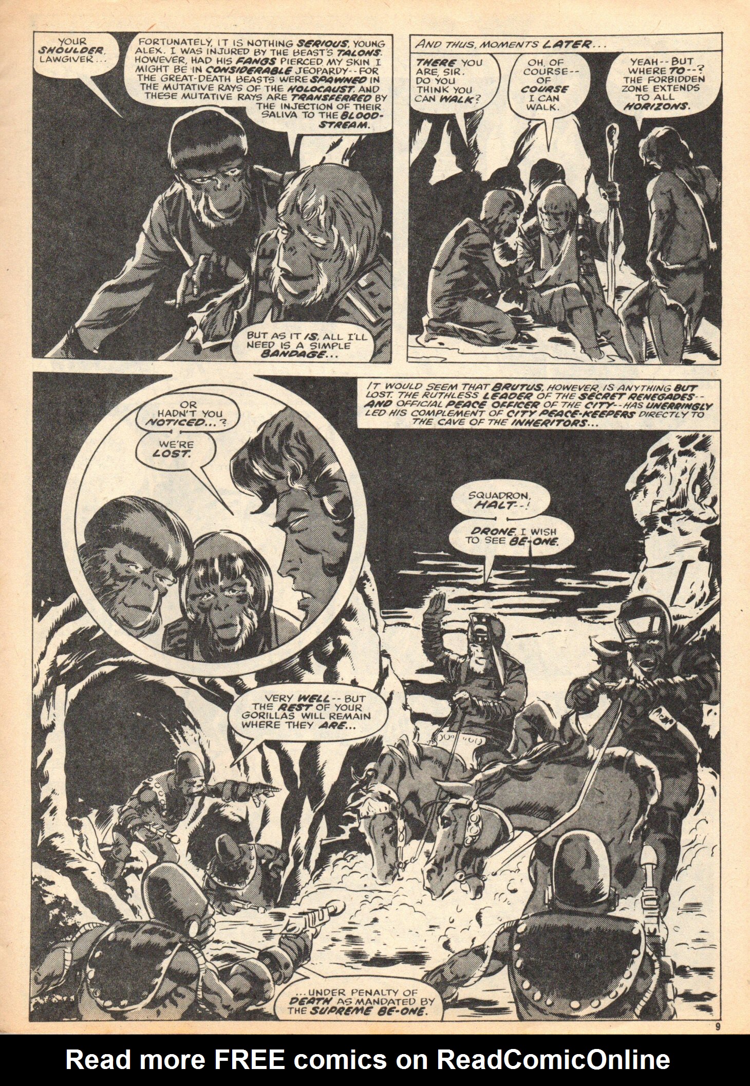 Read online Planet of the Apes (1974) comic -  Issue #18 - 9