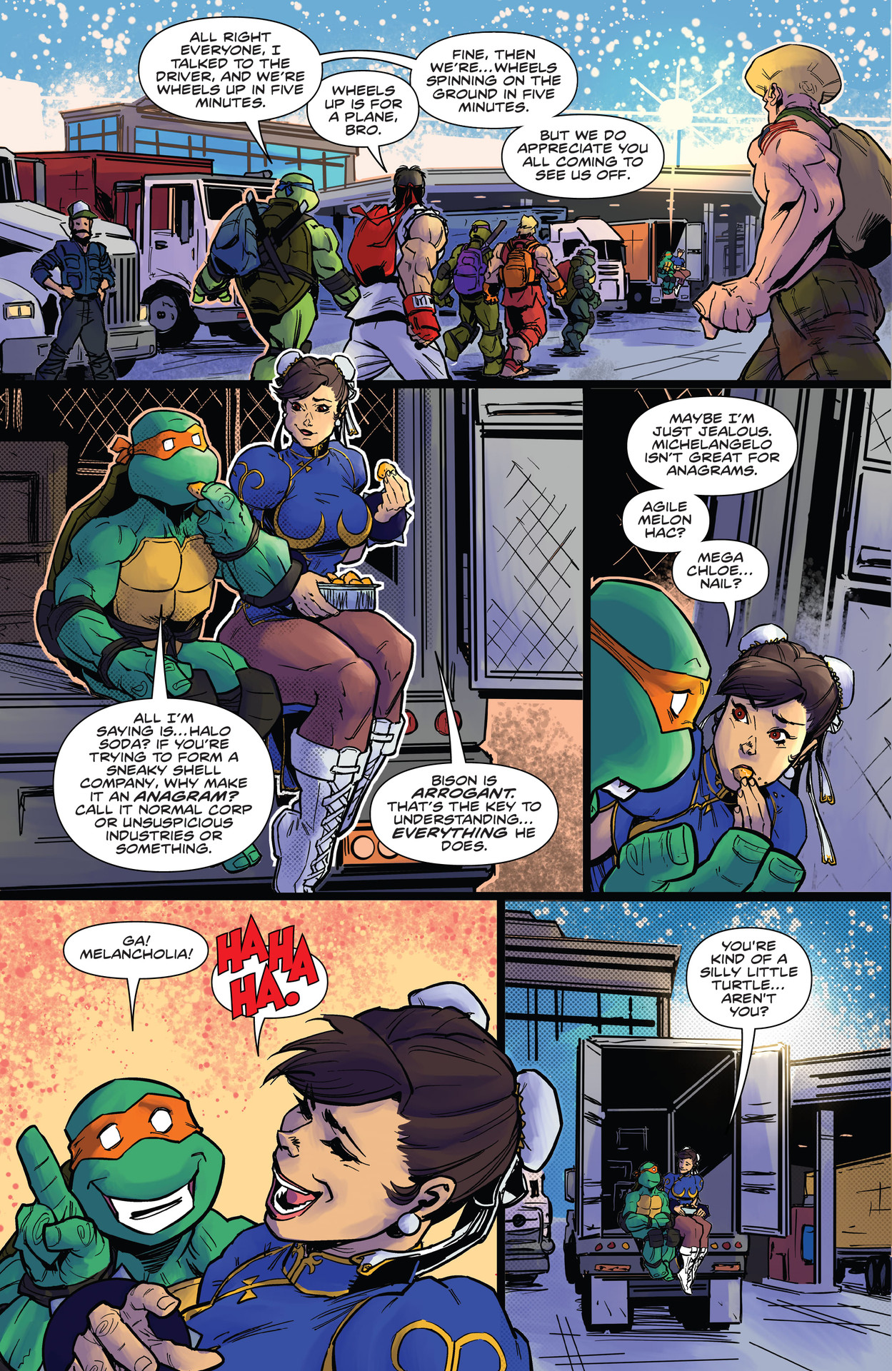 Read online Teenage Mutant Ninja Turtles vs. Street Fighter comic -  Issue #5 - 20
