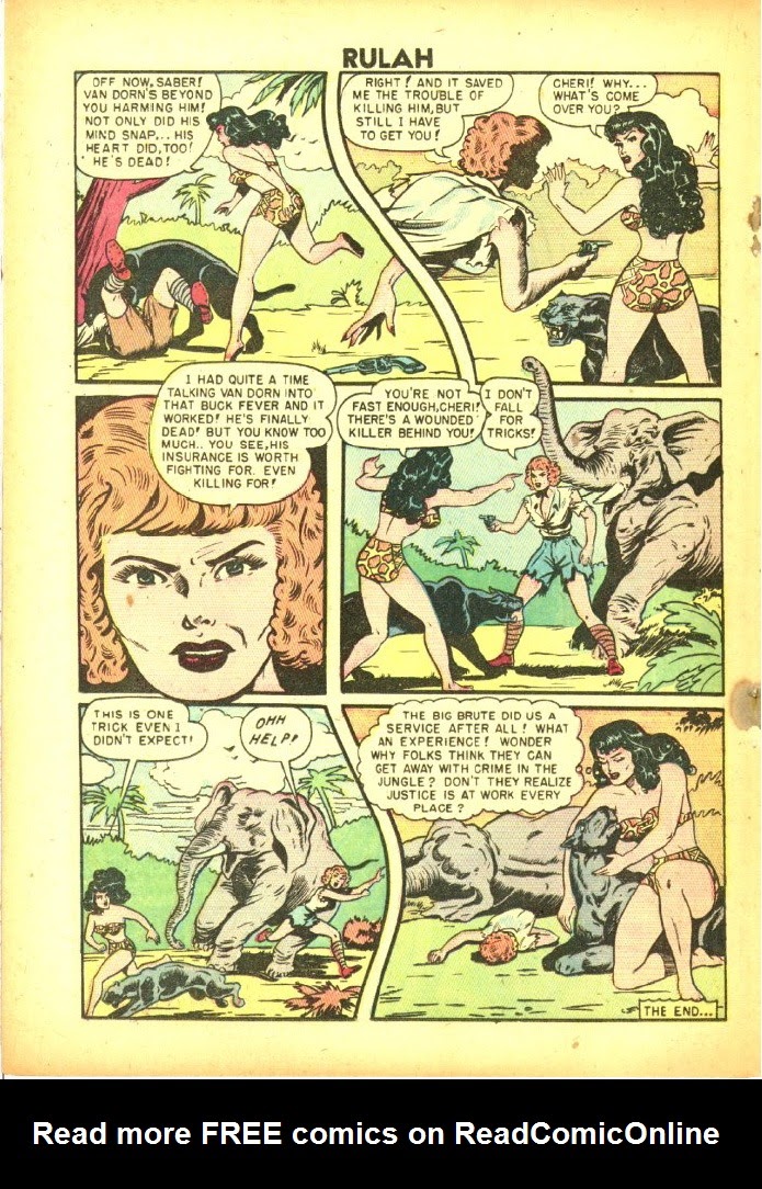 Read online Rulah - Jungle Goddess comic -  Issue #19 - 23
