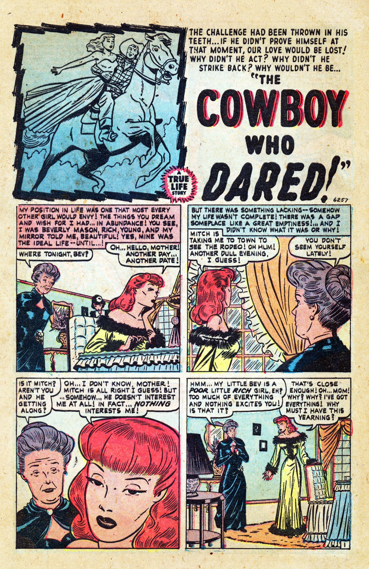 Read online Cowboy Romances comic -  Issue #1 - 40