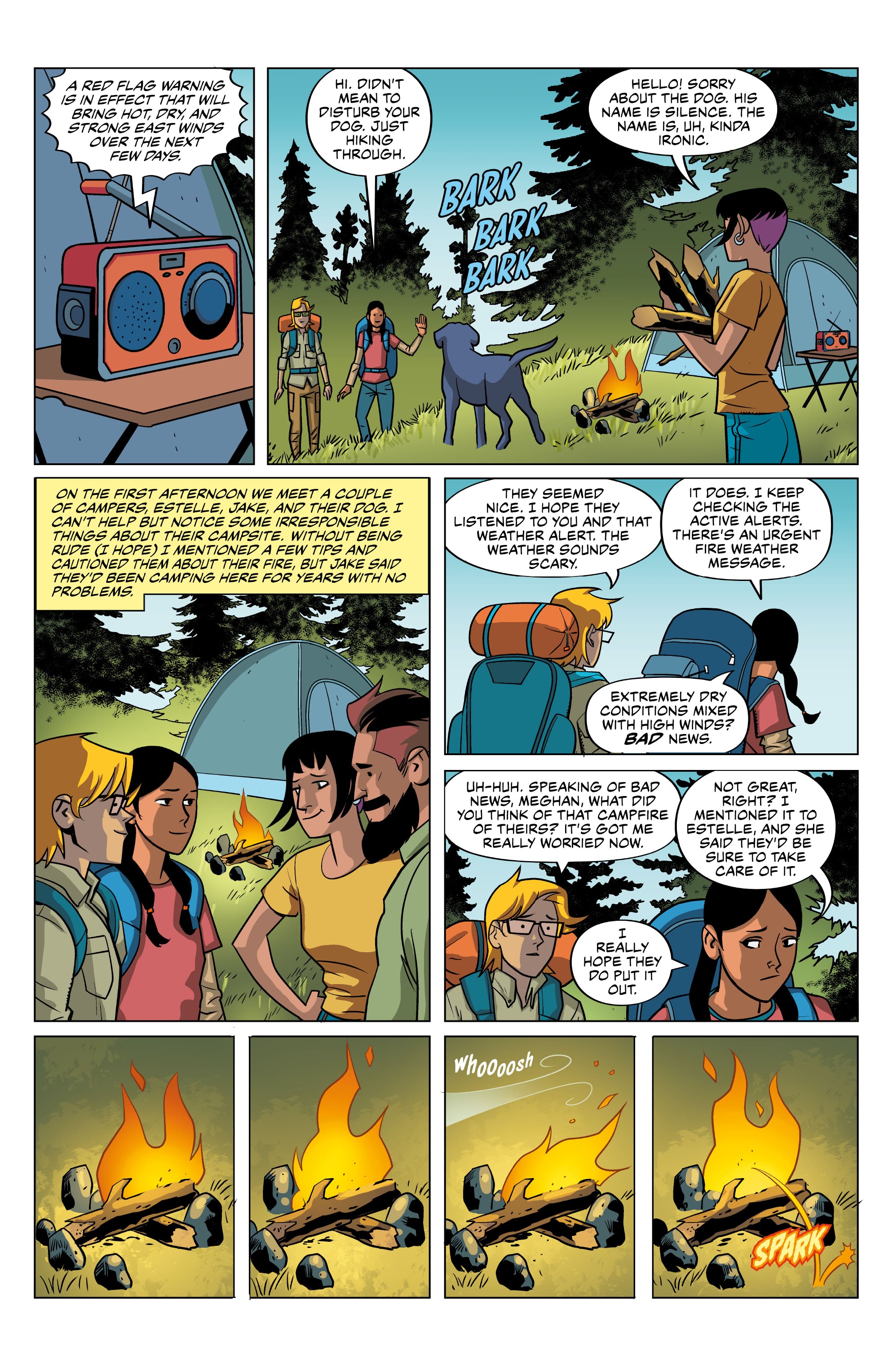 Read online Without Warning! comic -  Issue # Wildfire Safety - 4