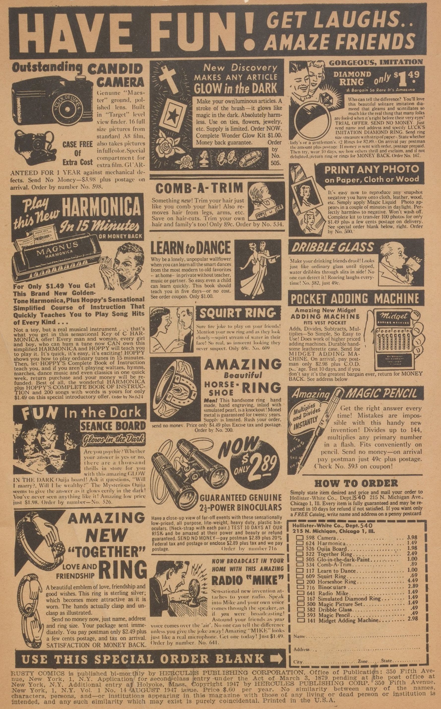 Read online Rusty Comics comic -  Issue #14 - 2