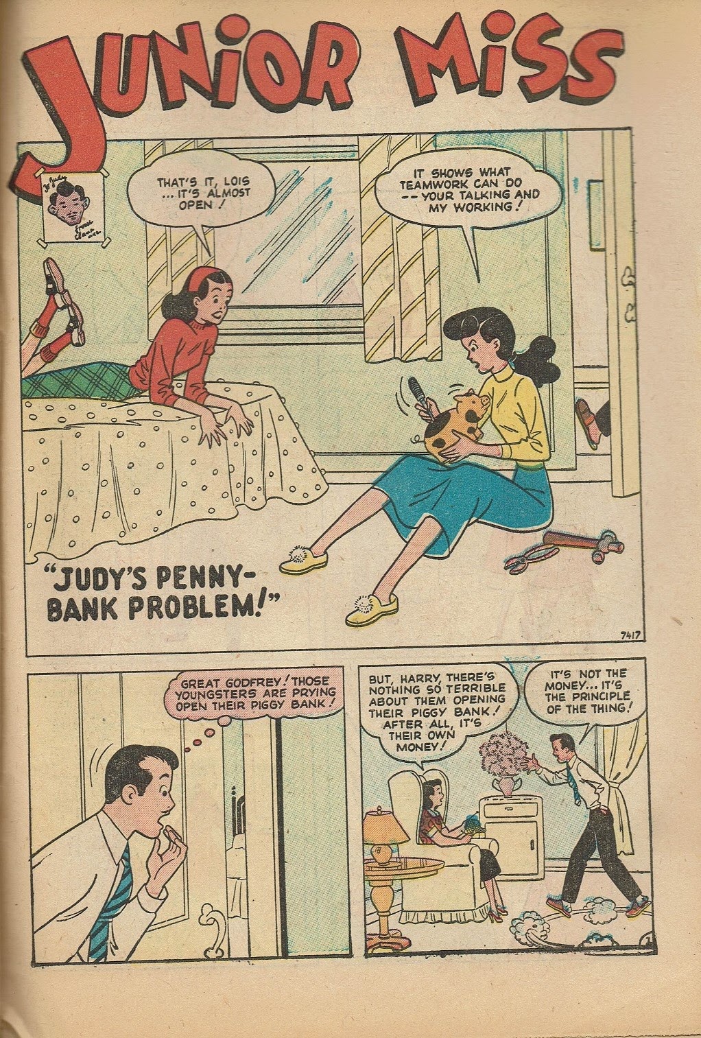 Read online Junior Miss (1947) comic -  Issue #38 - 45