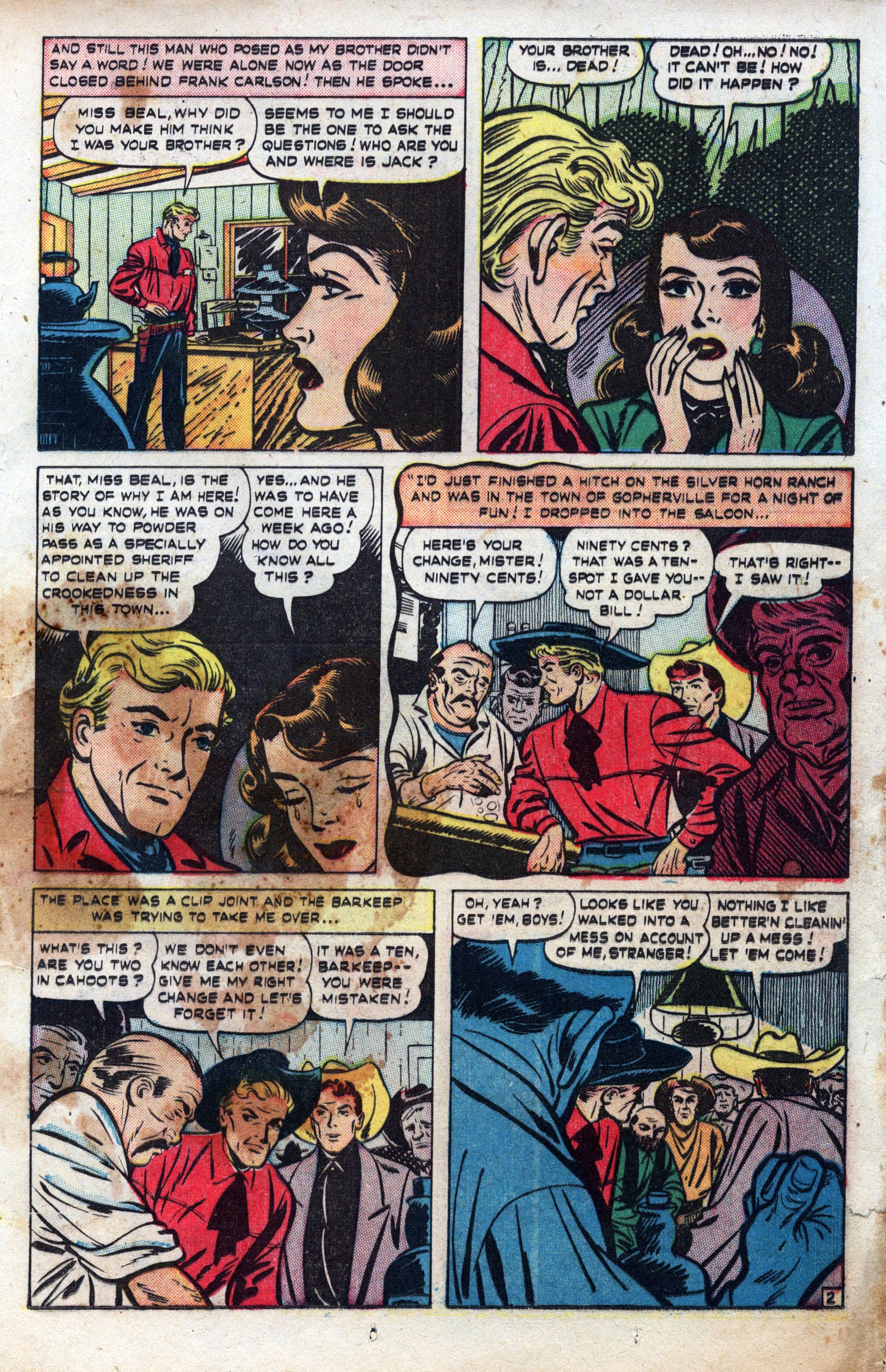 Read online Cowboy Romances comic -  Issue #2 - 25