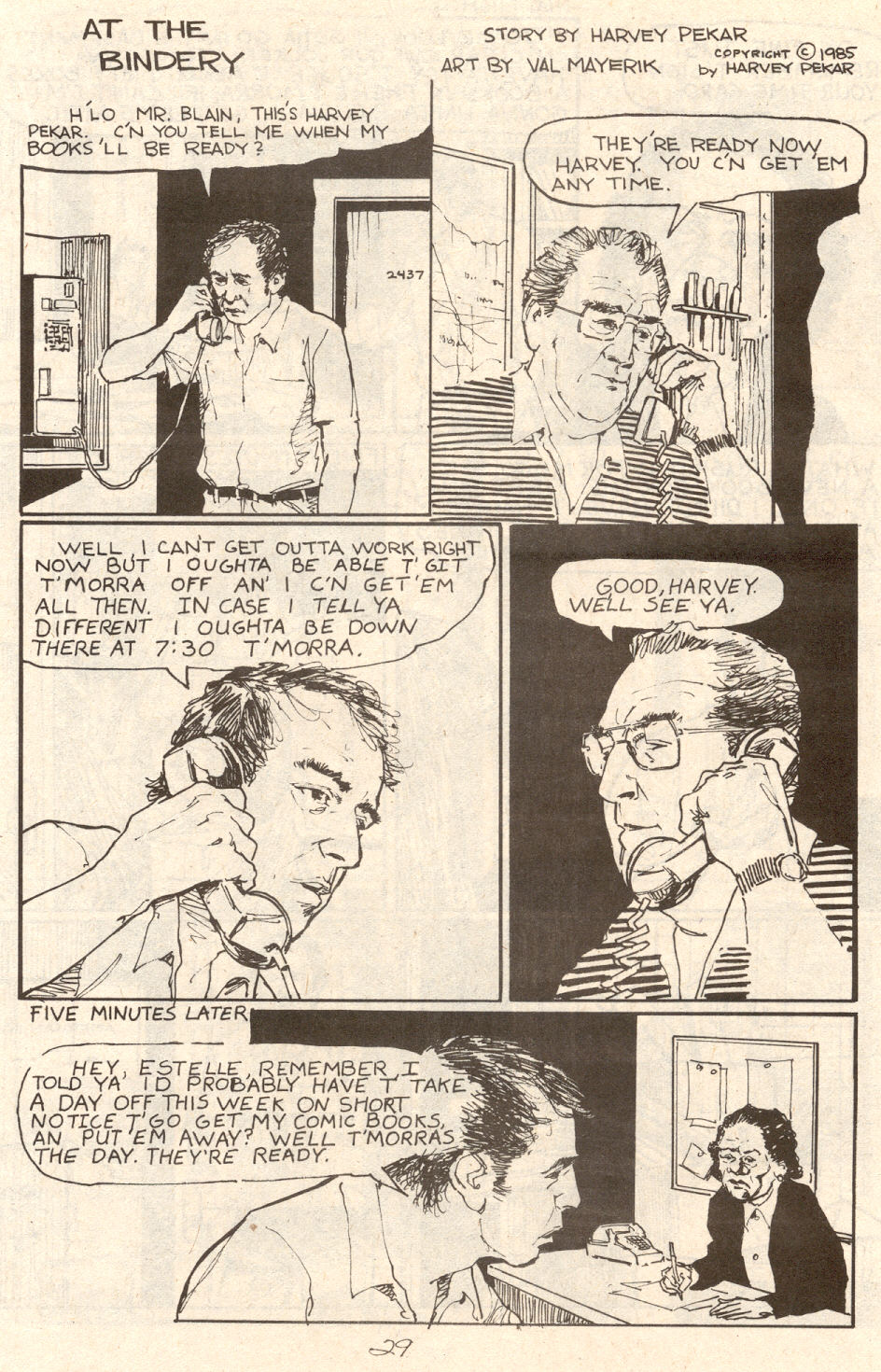 Read online American Splendor (1976) comic -  Issue #11 - 32