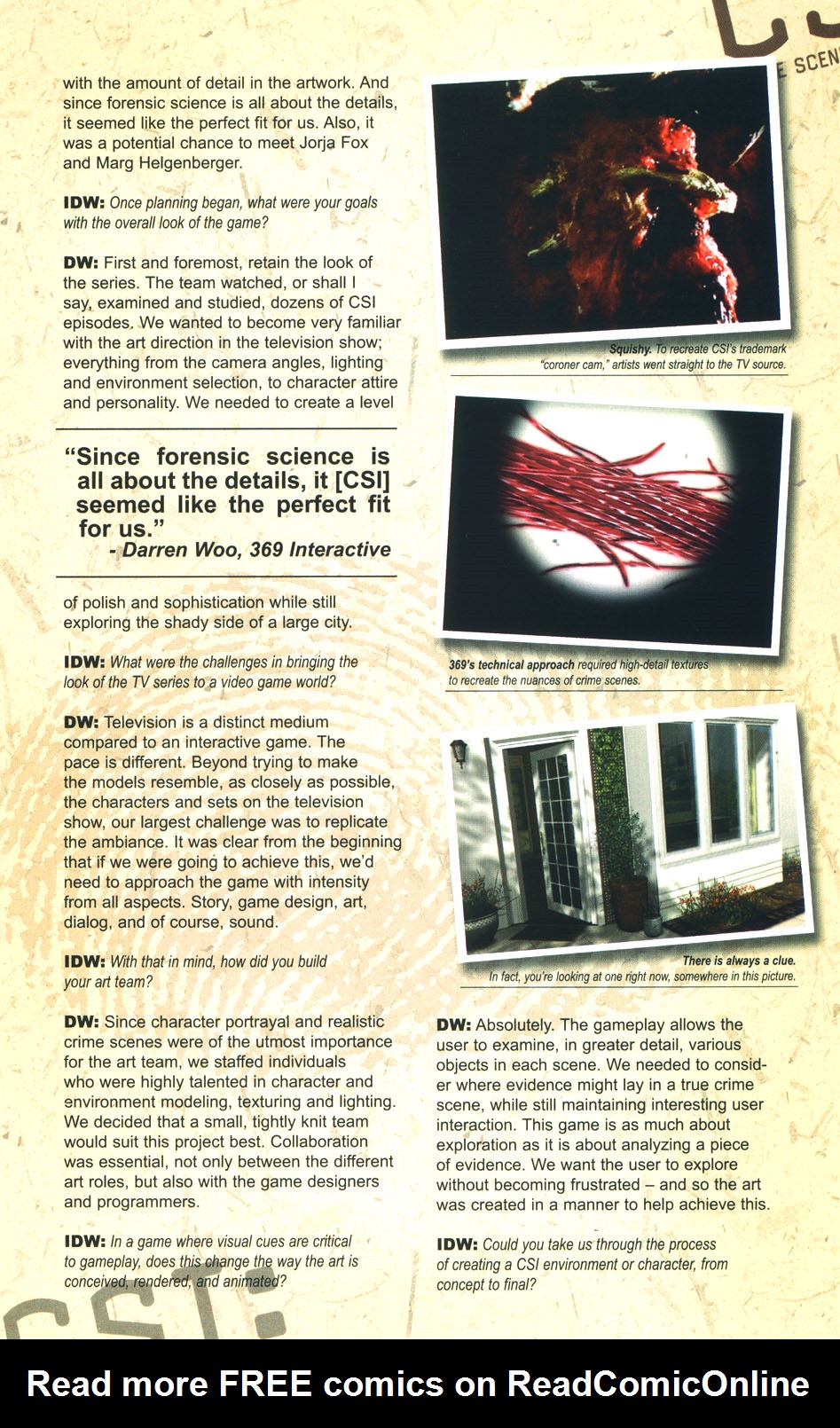 Read online CSI: Crime Scene Investigation comic -  Issue #3 - 30