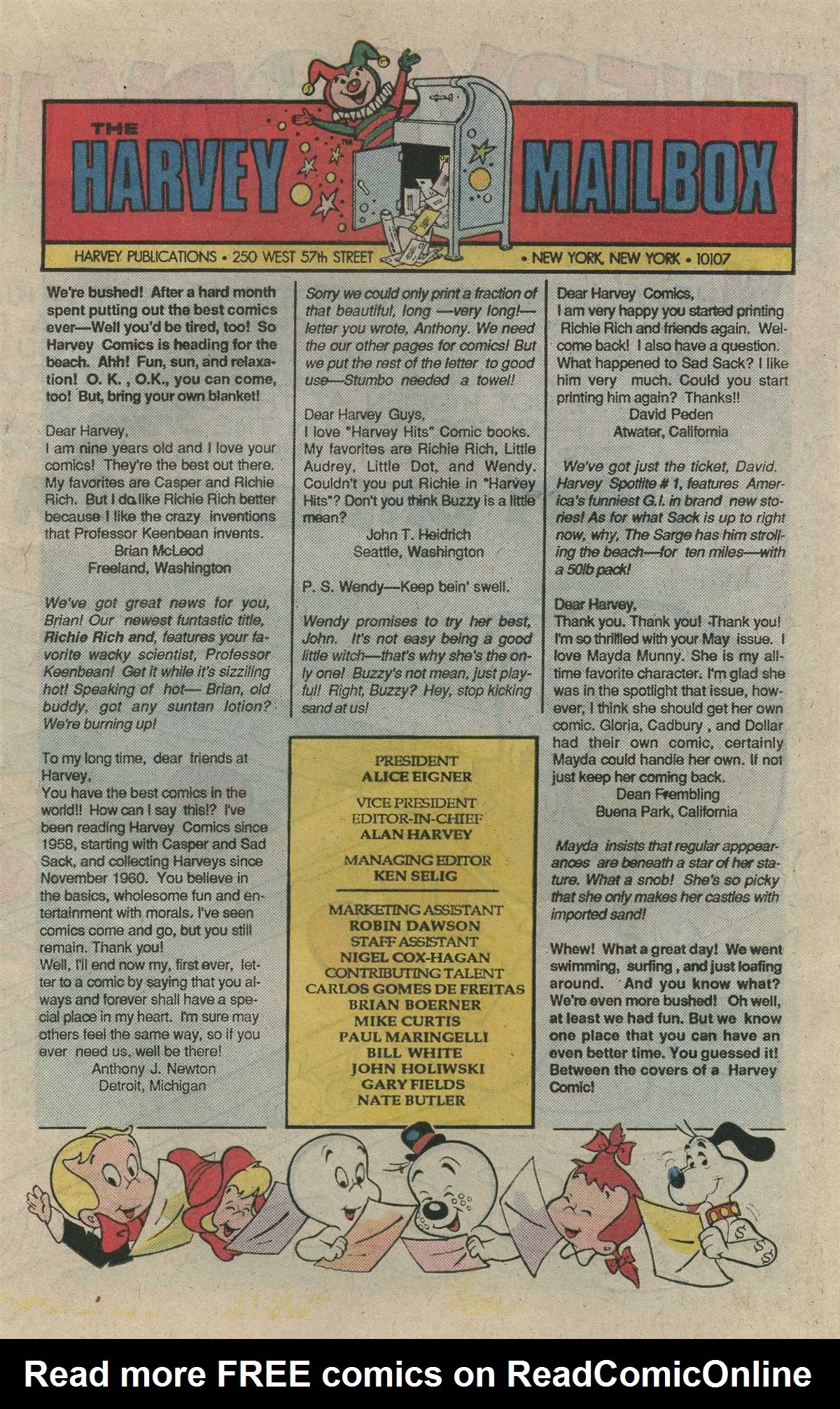 Read online Harvey Hits Comics comic -  Issue #6 - 17