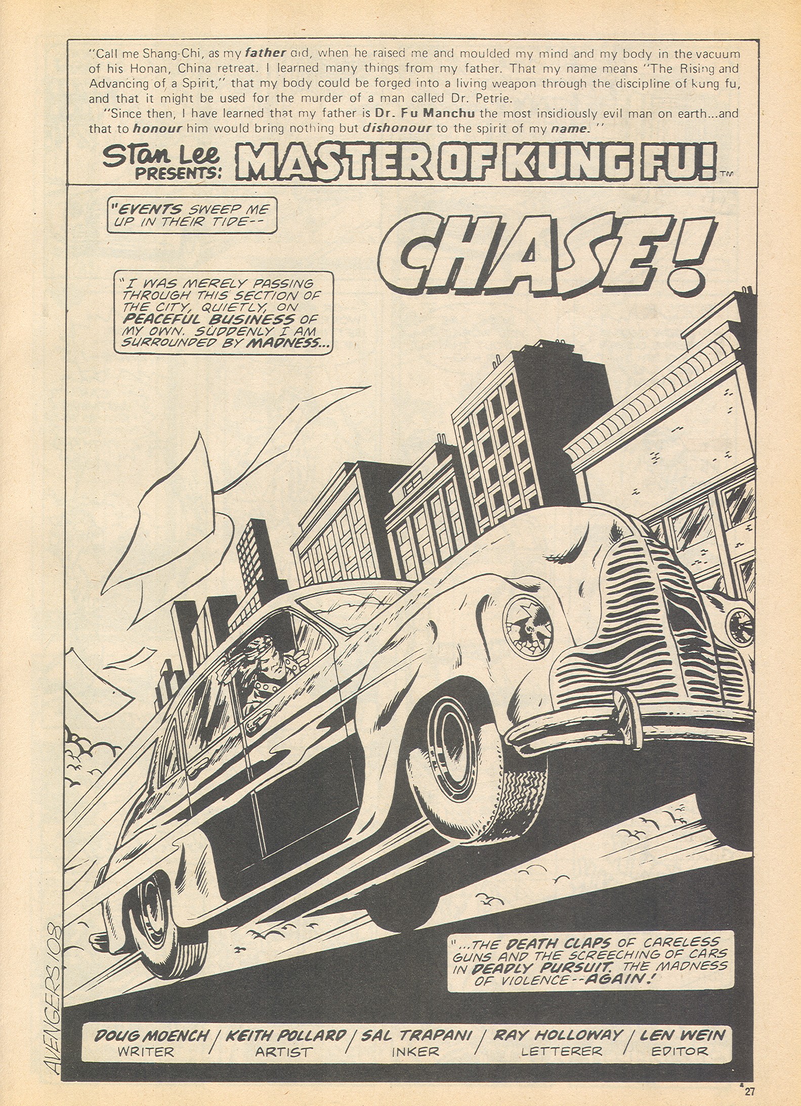 Read online The Avengers (1973) comic -  Issue #108 - 27