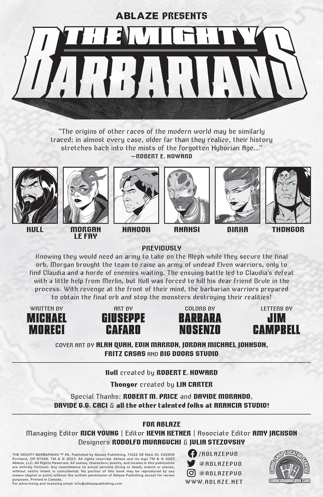 Read online The Mighty Barbarians comic -  Issue #6 - 2