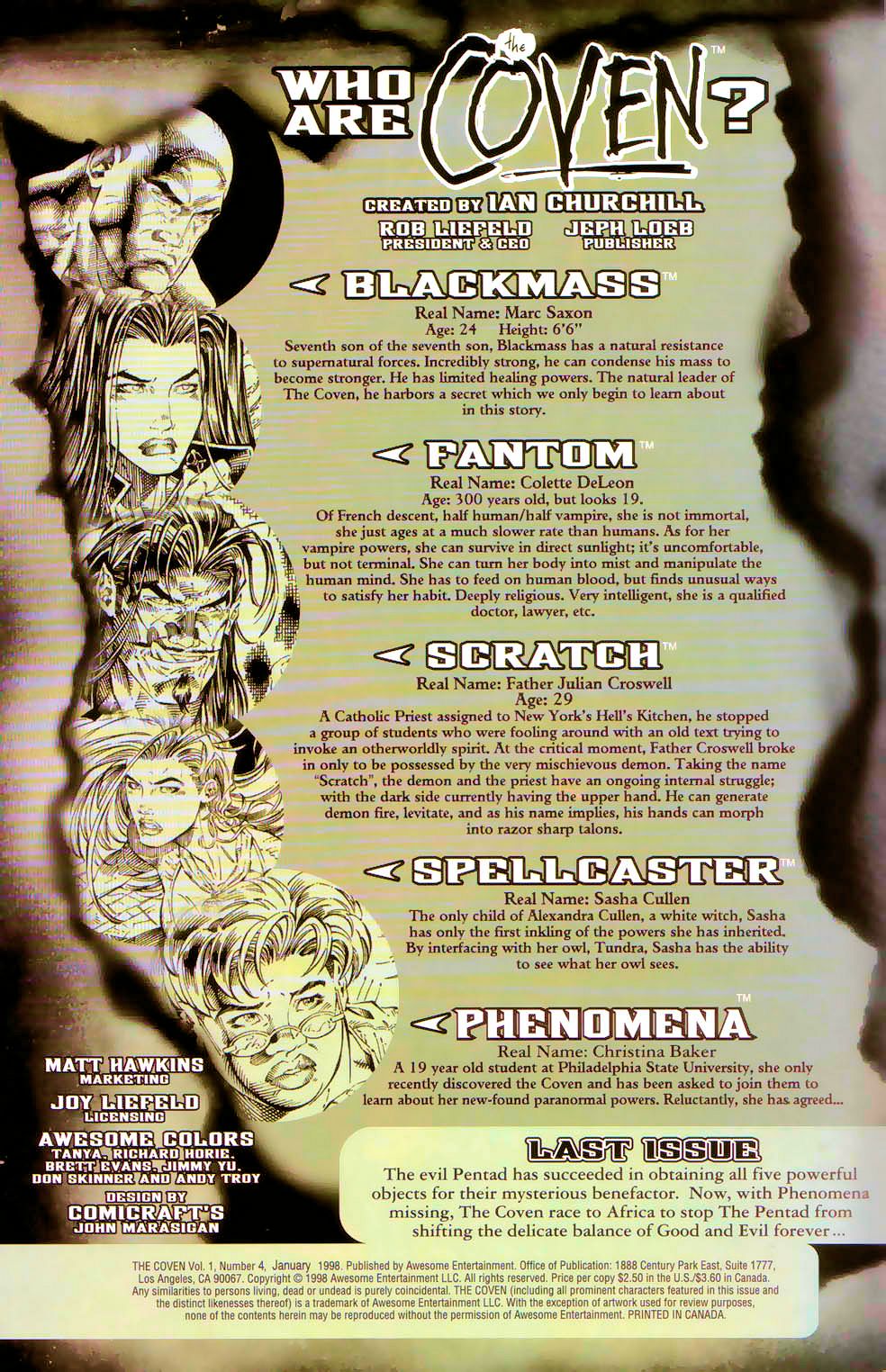 Read online The Coven (1997) comic -  Issue #4 - 2