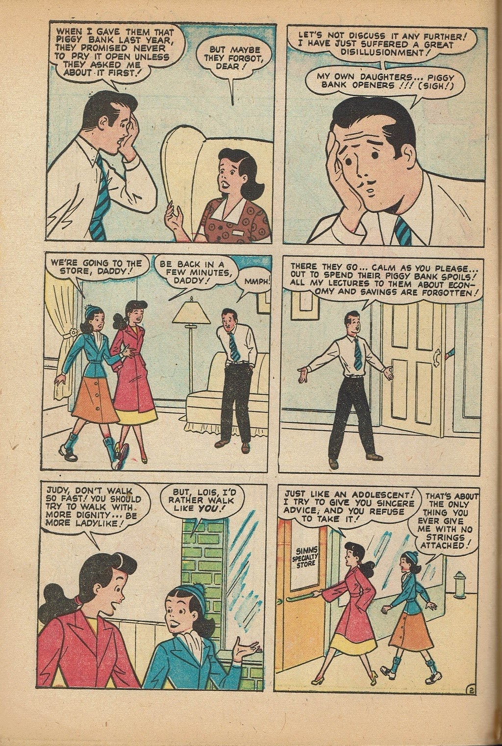Read online Junior Miss (1947) comic -  Issue #38 - 46