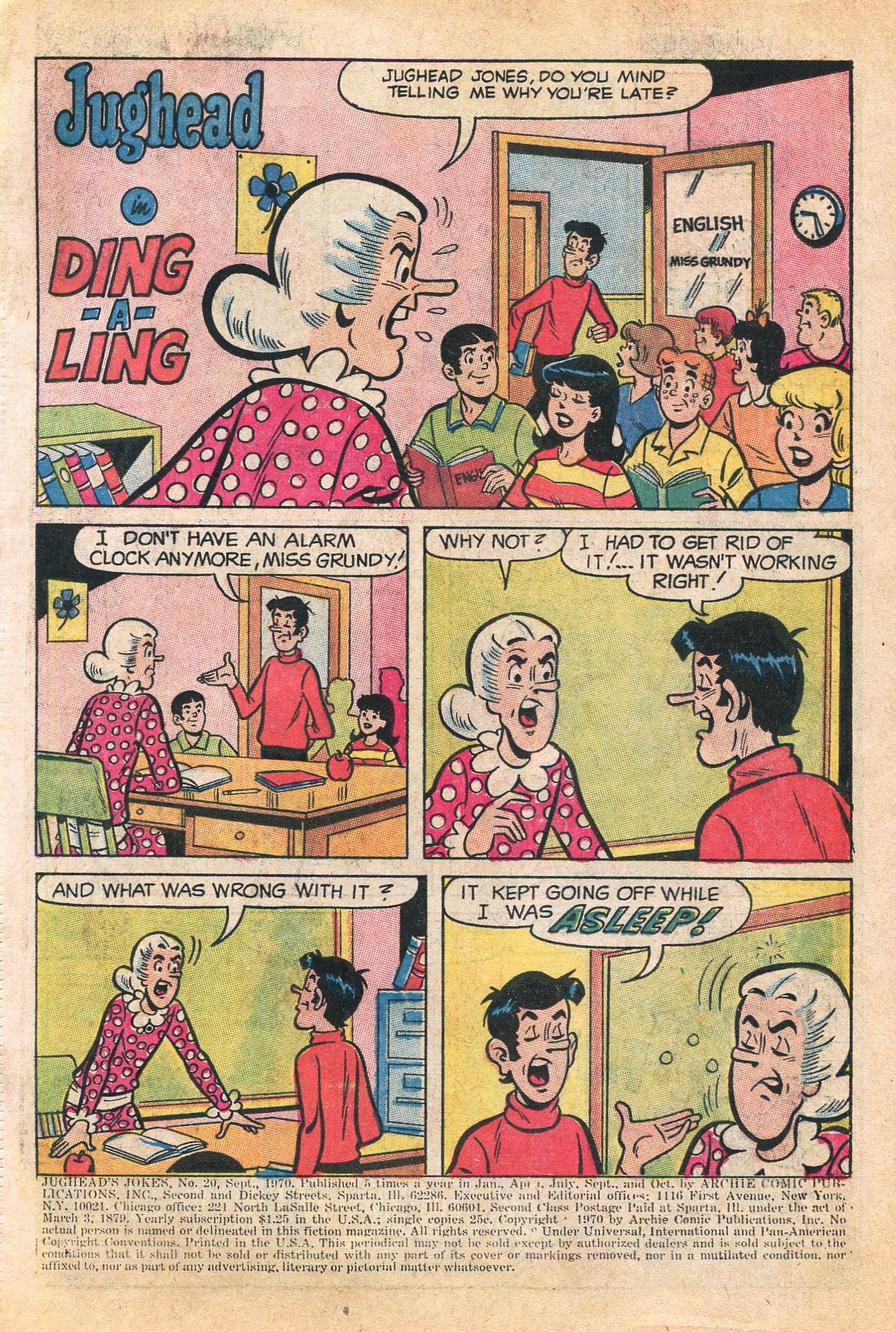 Read online Jughead's Jokes comic -  Issue #20 - 3