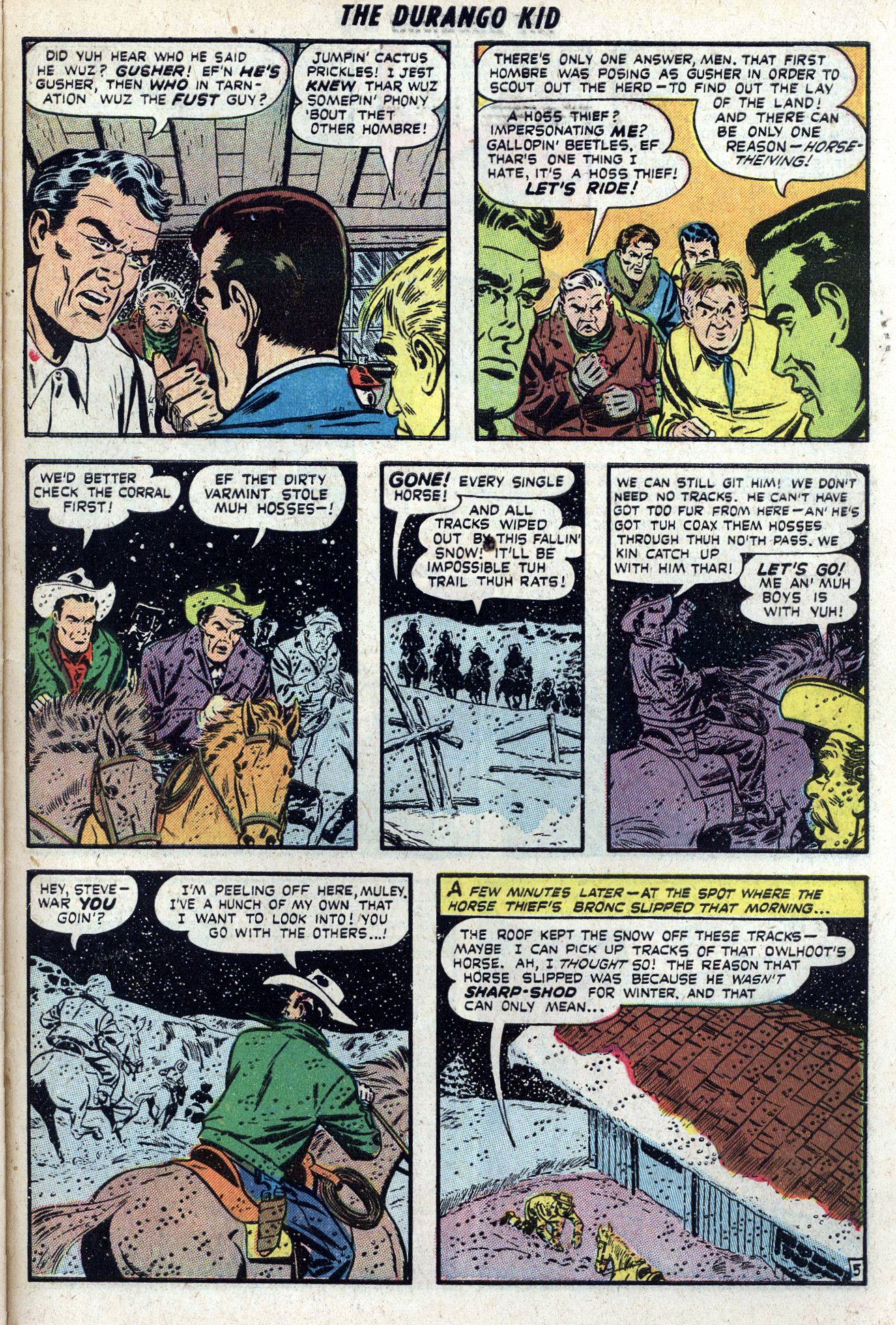 Read online Charles Starrett as The Durango Kid comic -  Issue #6 - 31
