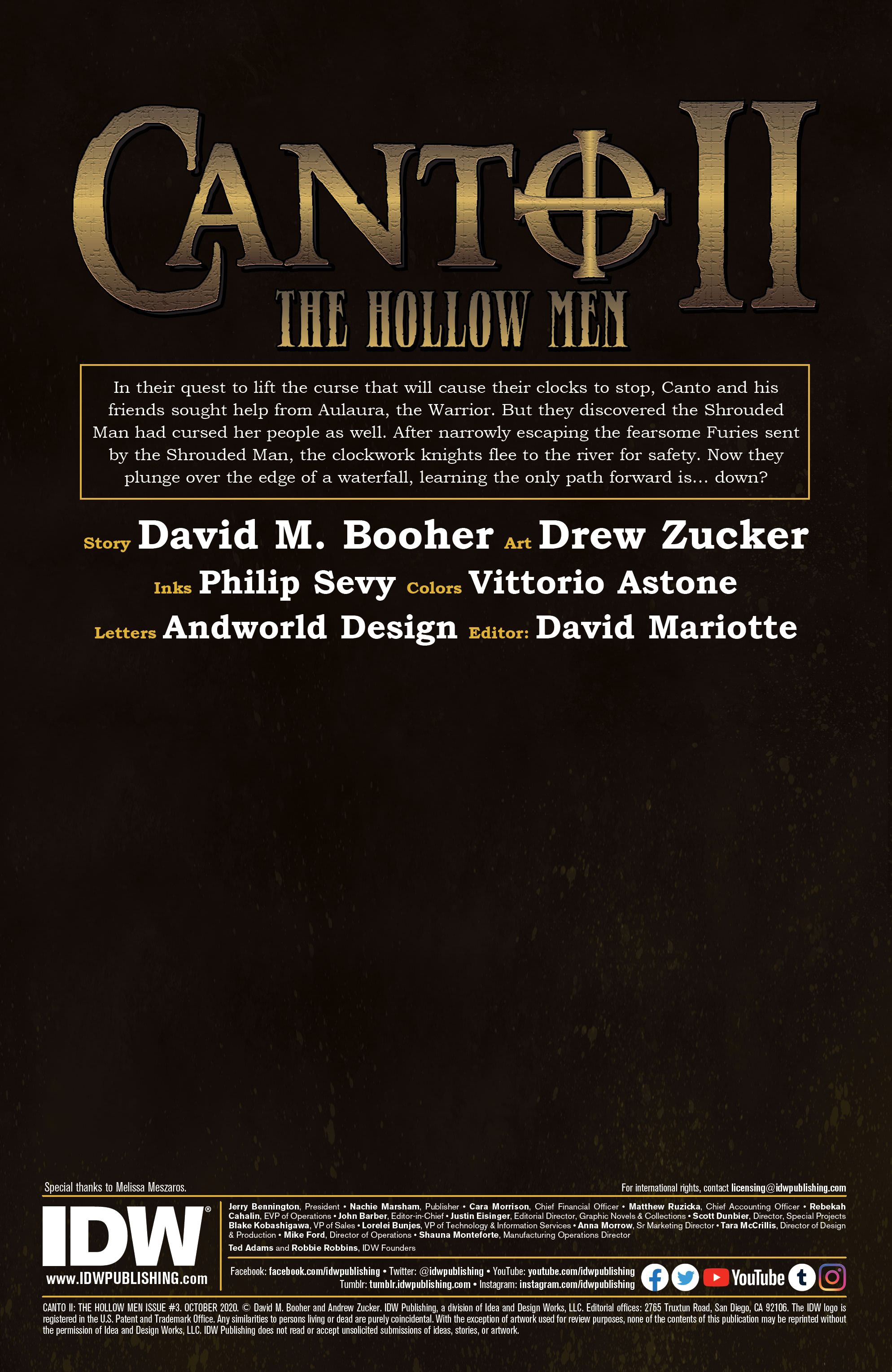 Read online Canto II: The Hollow Men comic -  Issue #3 - 2