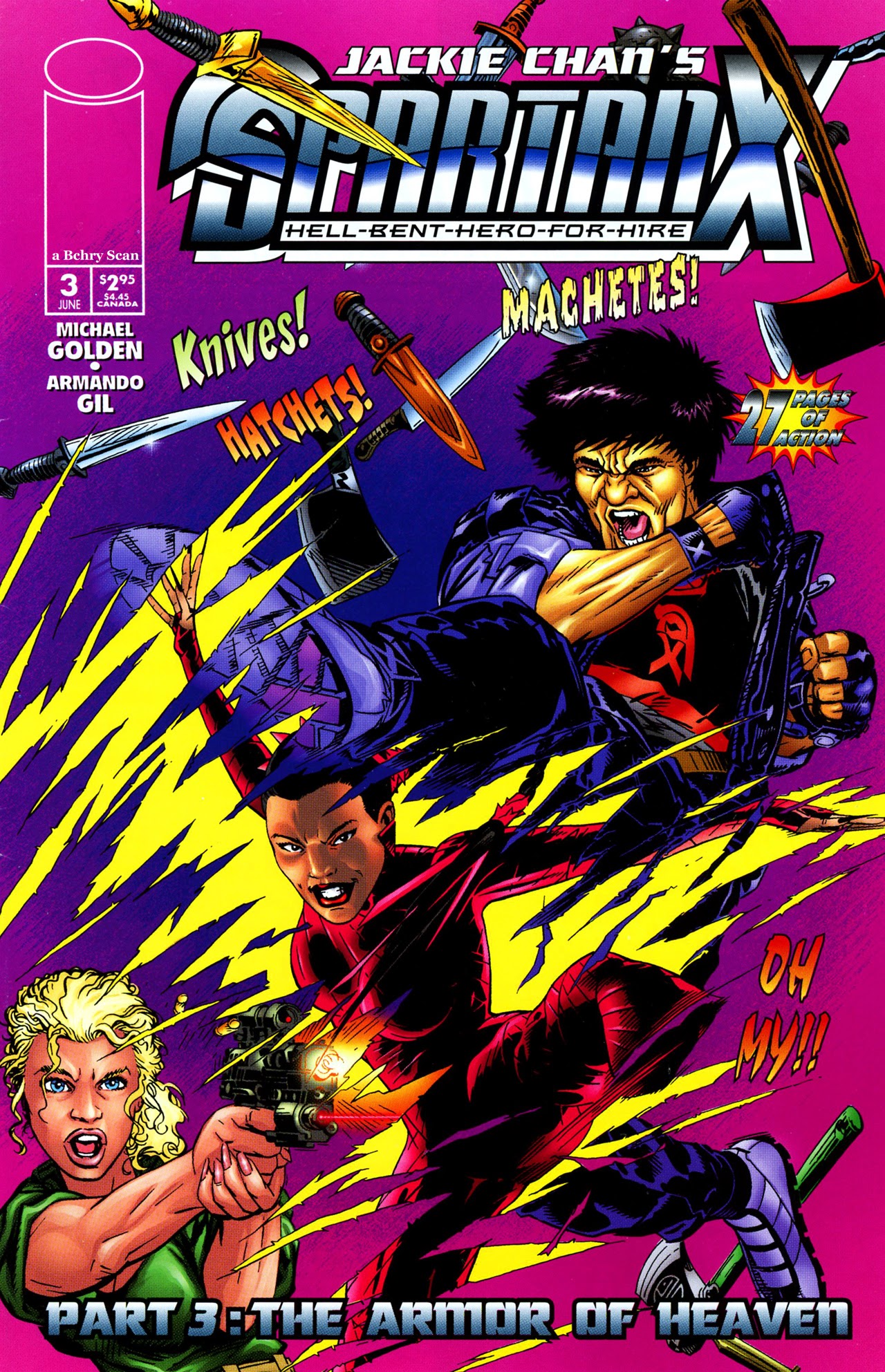 Read online Jackie Chan's Spartan X: Hell Bent Hero For Hire comic -  Issue #3 - 1
