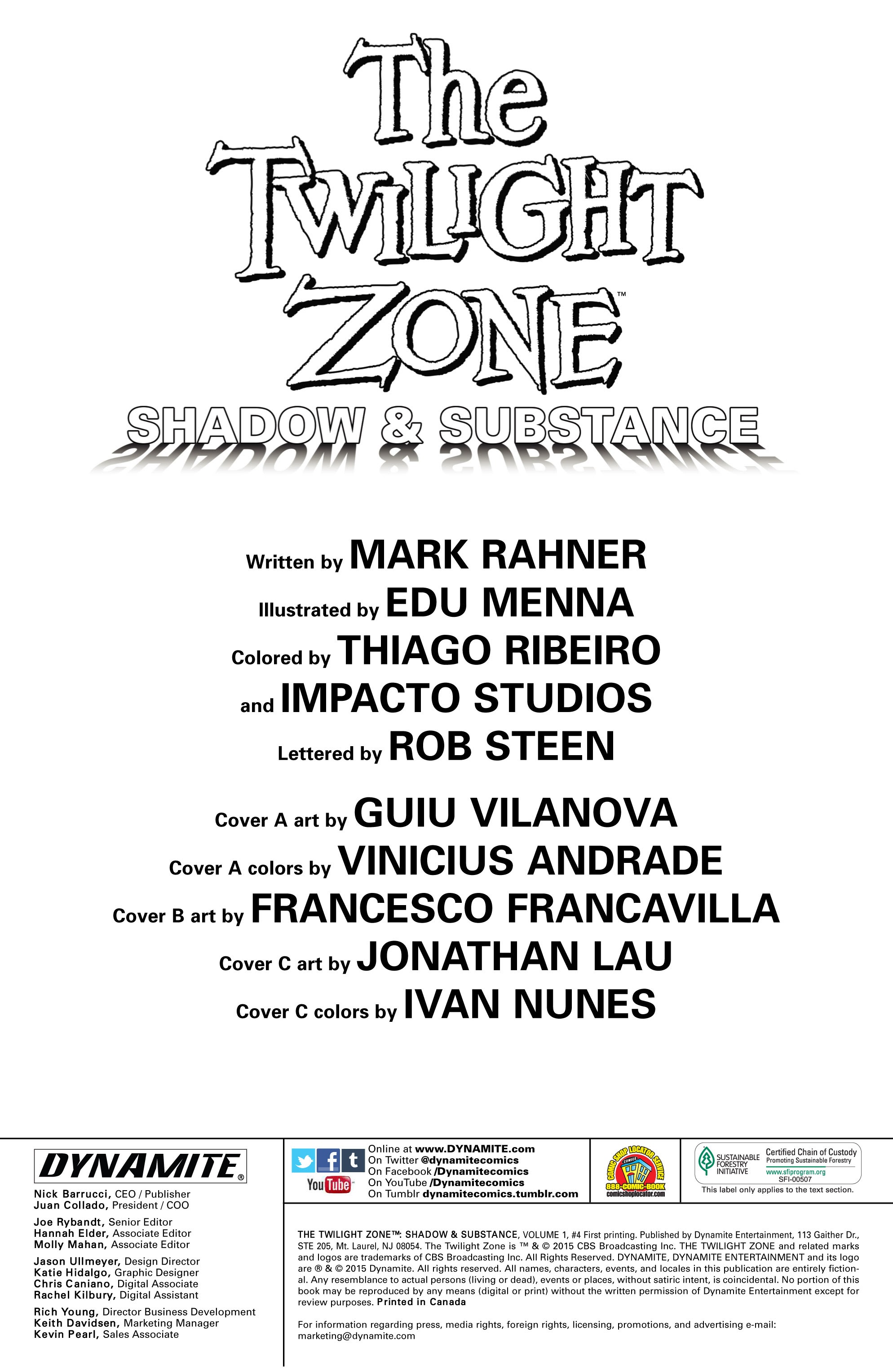 Read online The Twilight Zone: Shadow & Substance comic -  Issue #4 - 2