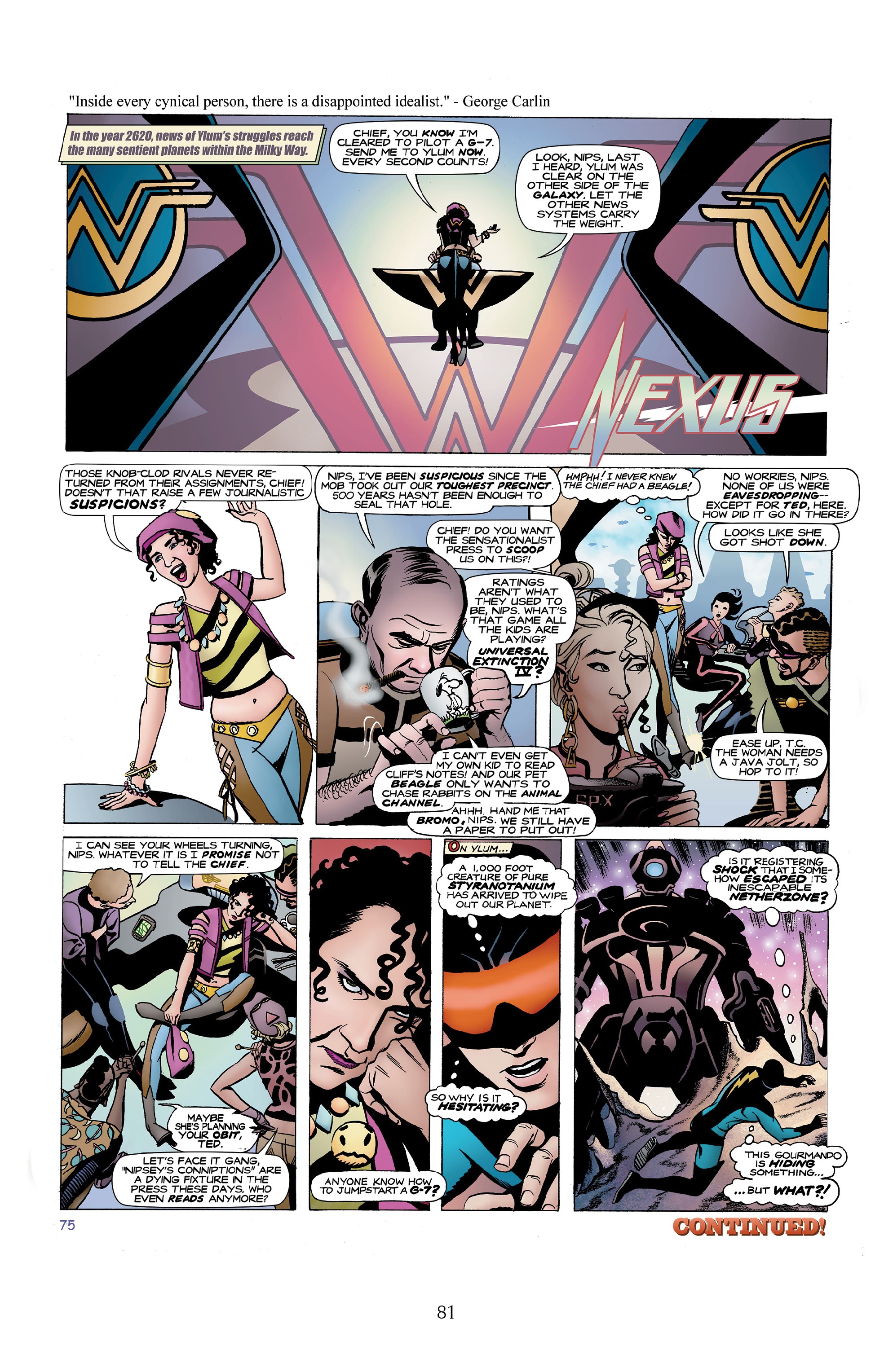 Read online Nexus Newspaper Strips: The Coming of Gourmando comic -  Issue # TPB (Part 1) - 80