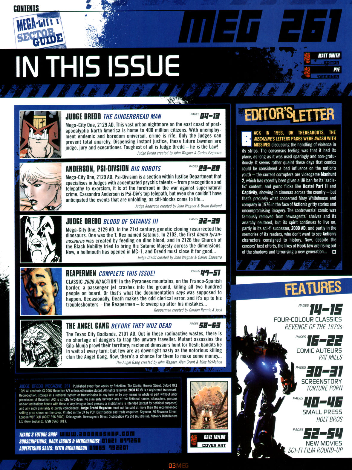 Read online Judge Dredd Megazine (Vol. 5) comic -  Issue #261 - 3