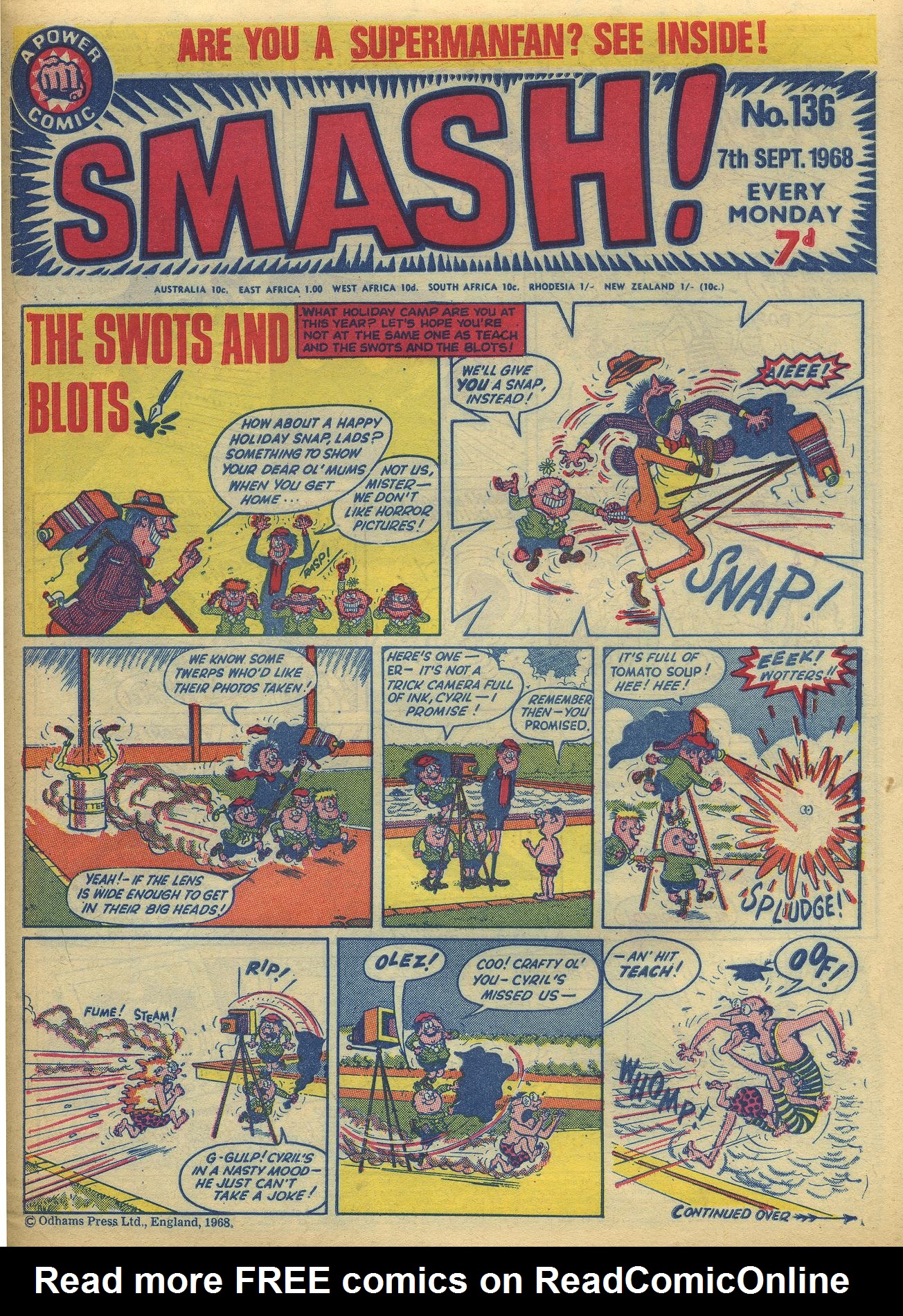 Read online Smash! (1966) comic -  Issue #136 - 1