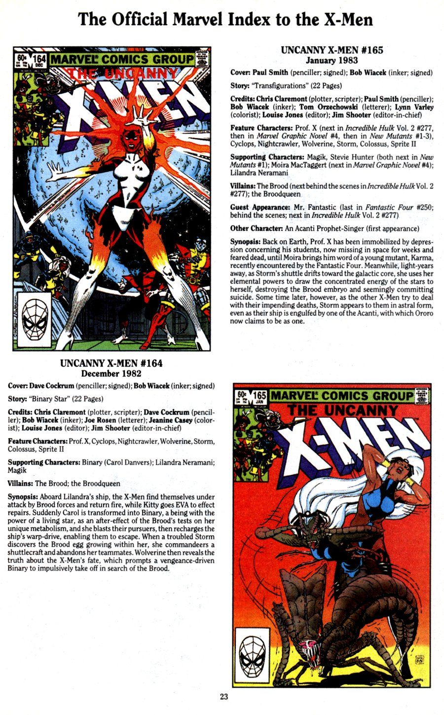 Read online The Official Marvel Index To The X-Men (1994) comic -  Issue #3 - 25