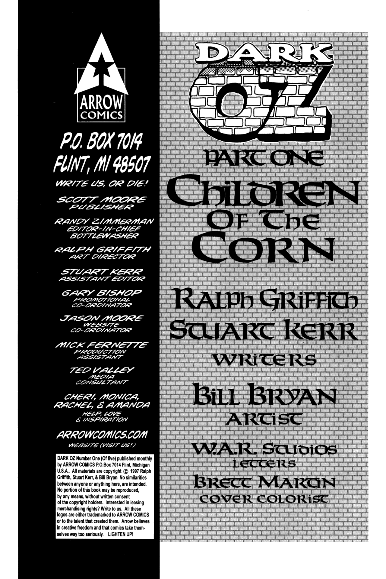 Read online Dark Oz comic -  Issue #1 - 2