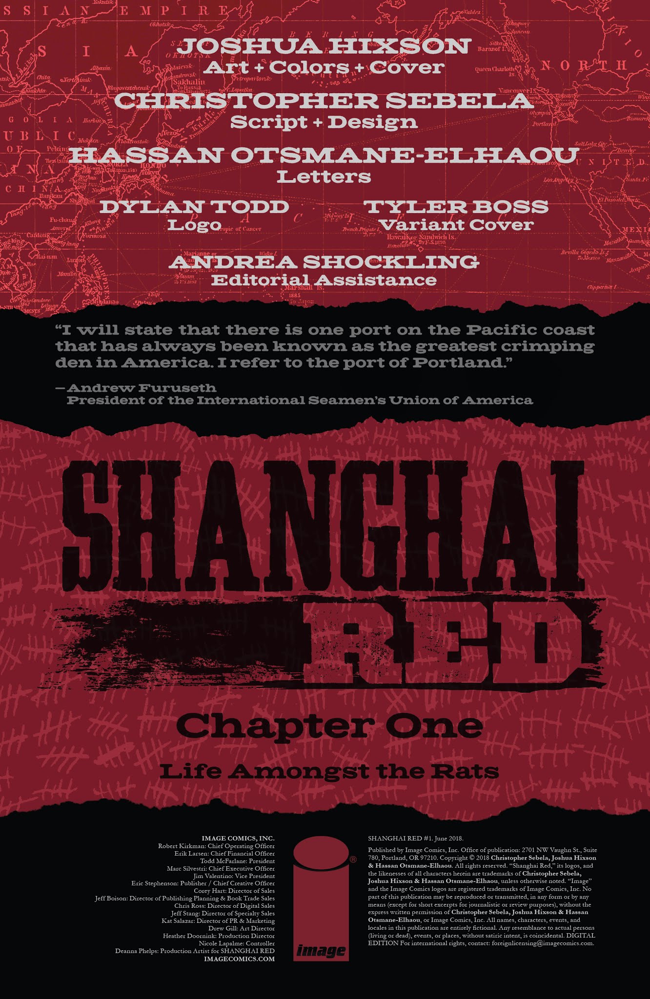 Read online Shanghai Red comic -  Issue #1 - 2