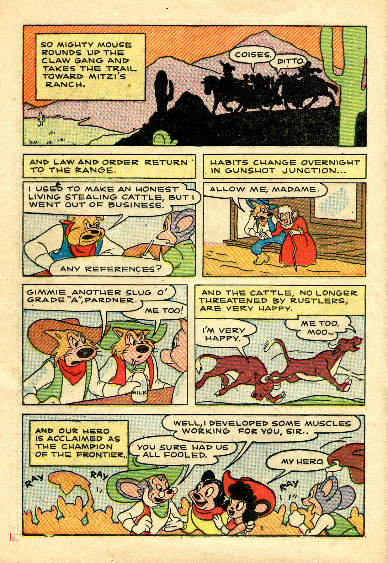 Read online Paul Terry's Mighty Mouse Comics comic -  Issue #37 - 20