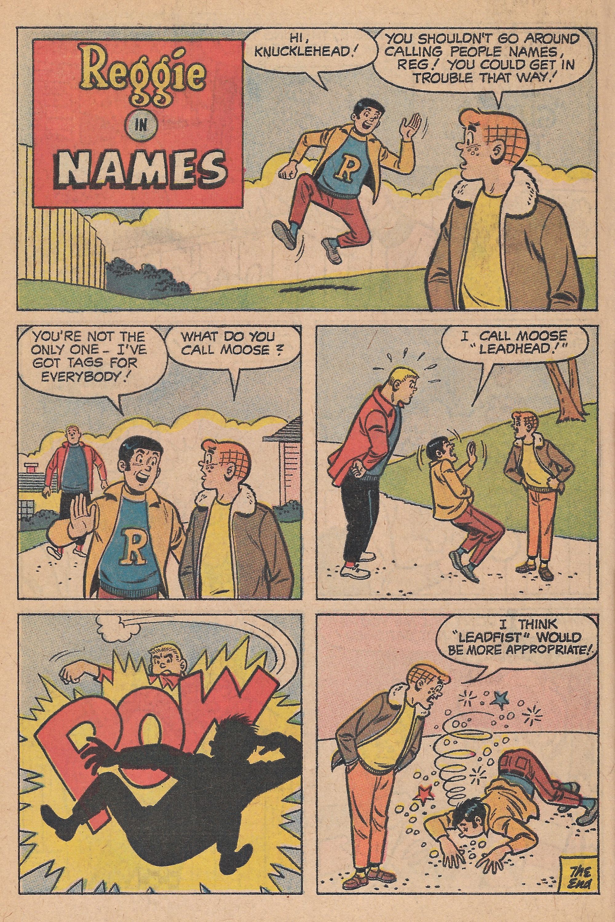 Read online Reggie's Wise Guy Jokes comic -  Issue #6 - 34