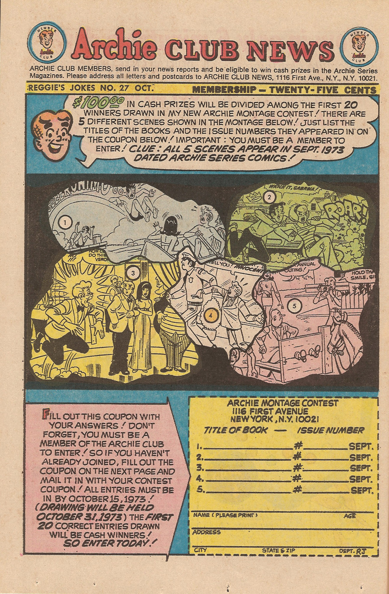 Read online Reggie's Wise Guy Jokes comic -  Issue #27 - 42