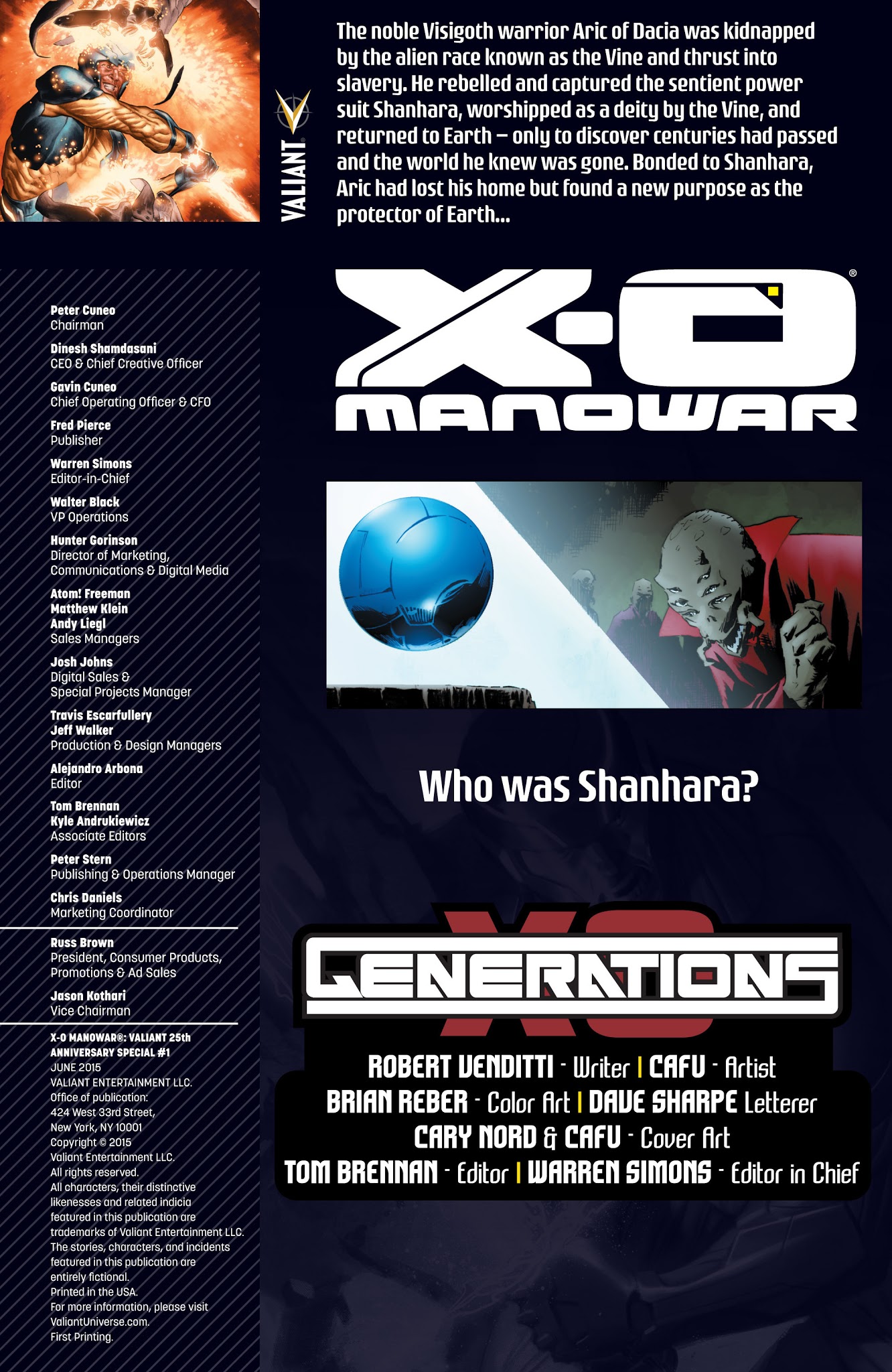 Read online X-O Manowar 25th Anniversary Special comic -  Issue # Full - 2