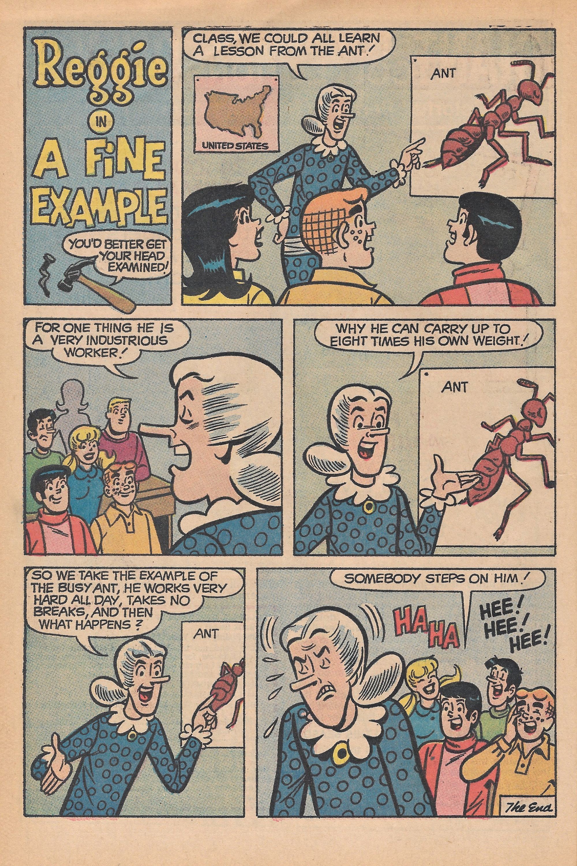 Read online Reggie's Wise Guy Jokes comic -  Issue #11 - 60