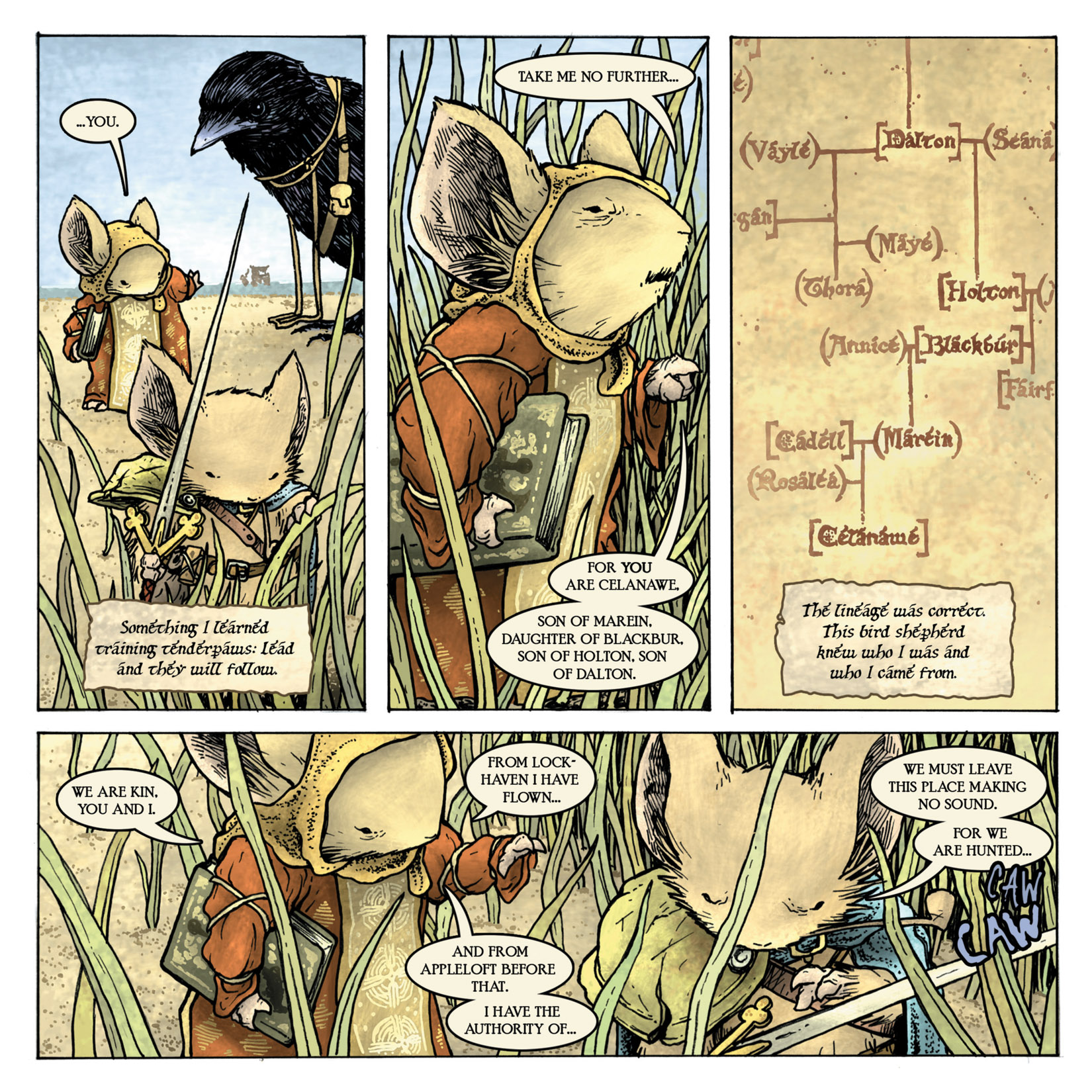 Read online Mouse Guard: The Black Axe comic -  Issue #1 - 12
